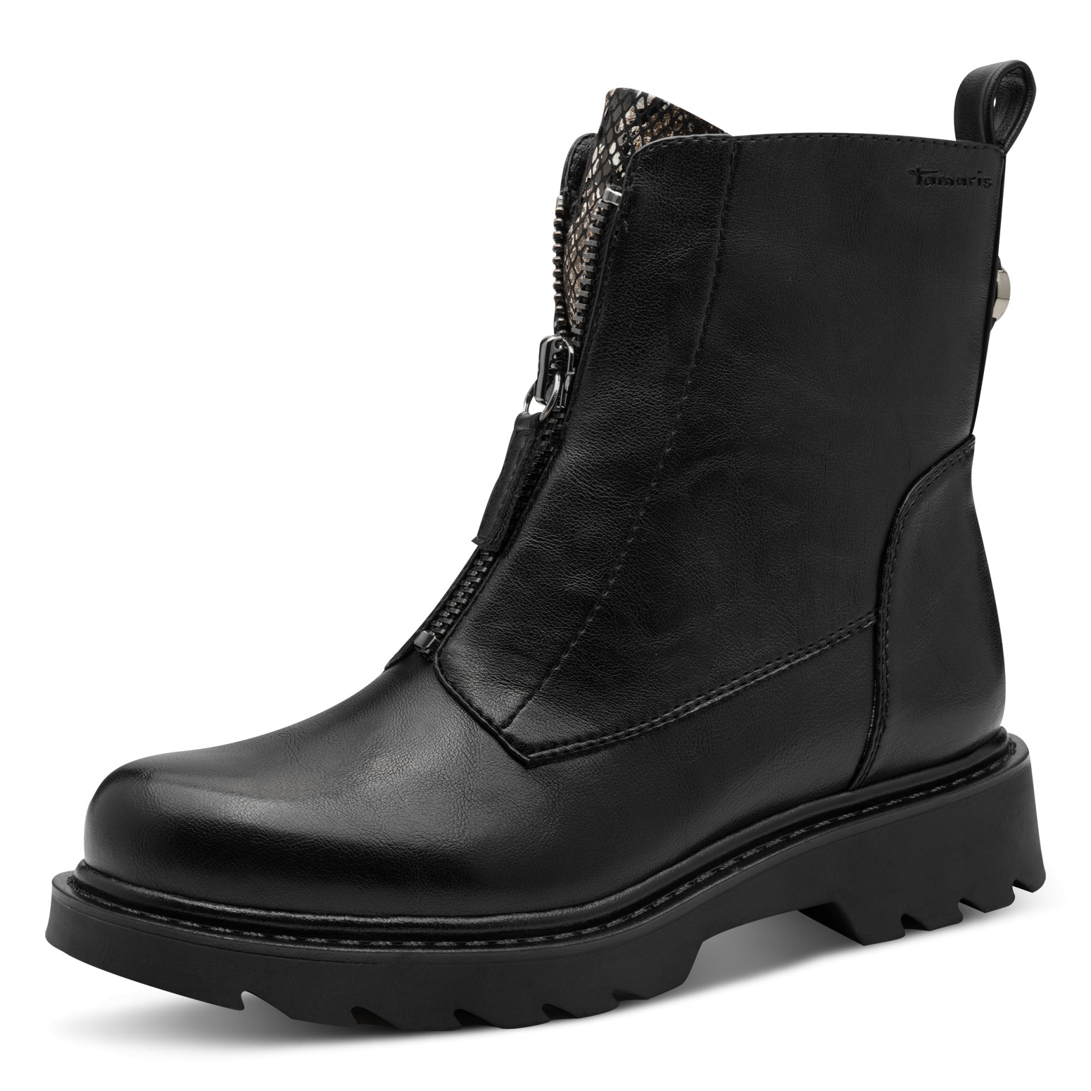 Tamaris Stiefelette, Blockabsatz, Boots mit Front- und Innenreißverschluss günstig online kaufen