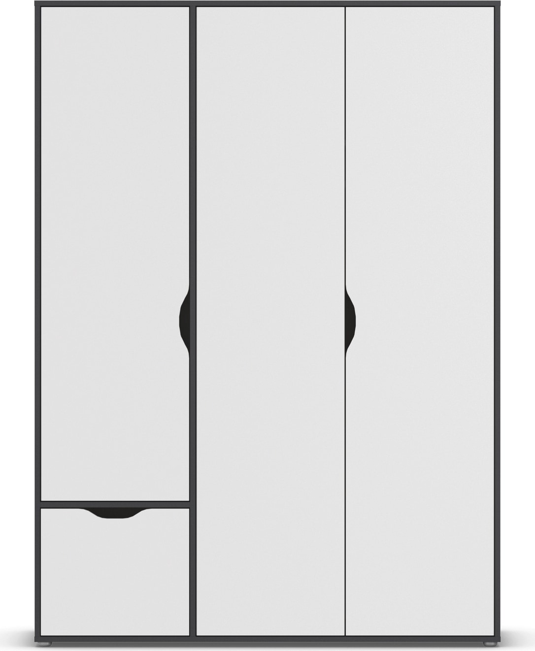 rauch Drehtürenschrank »Kleiderschrank Schrank Garderobe Wäscheschrank NARAI mit Schubladen«, (in 3 verschiedenen Ausstattungen BASIC/CLASSIC/PREMIUM), Griffausfräsungen für eine grifflose Optik TOPSELLER MADE IN GERMANY