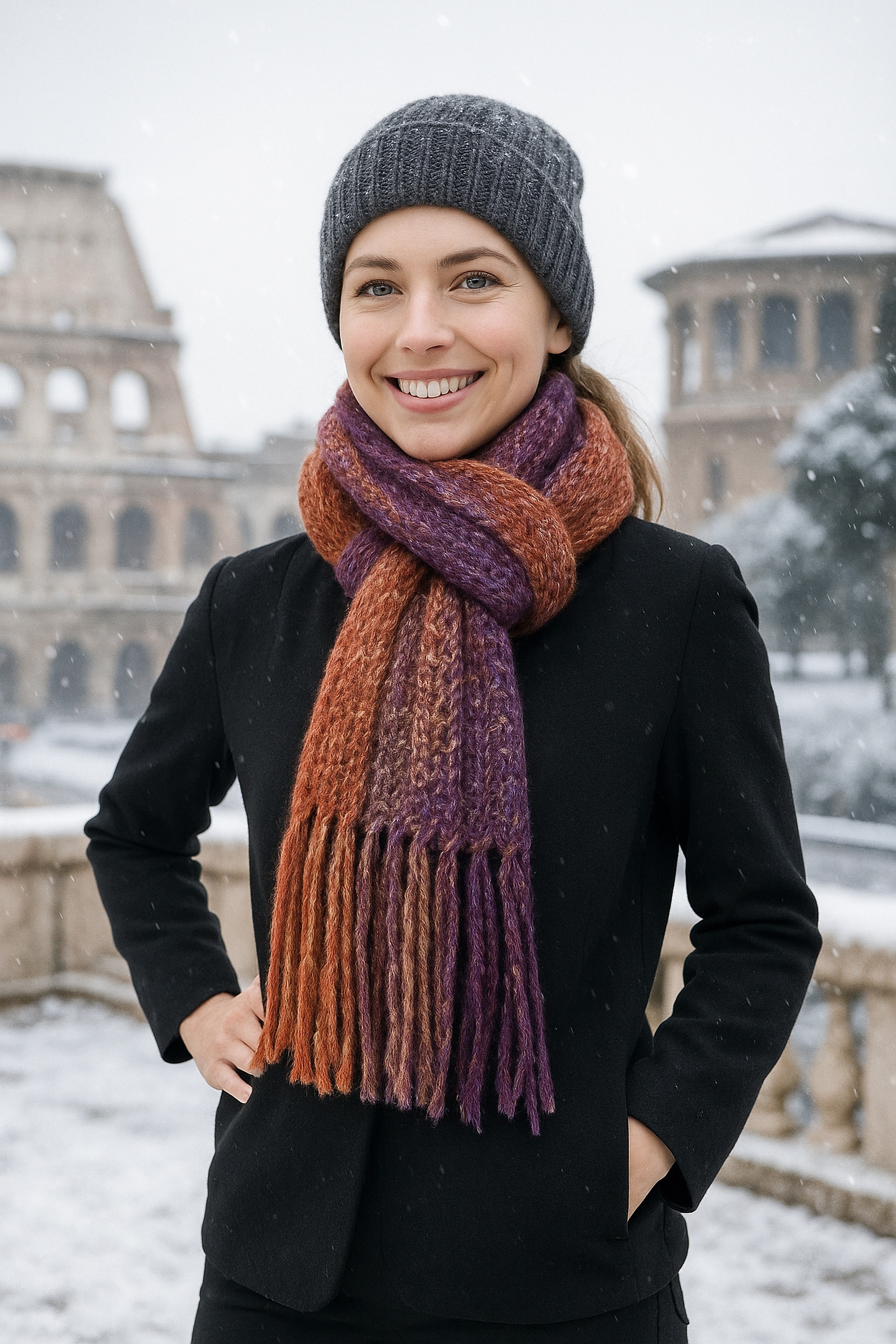 COLLEZIONE ALESSANDRO Strickschal "Farbenfroh", 1 Stk. modischer Farbmix, M günstig online kaufen