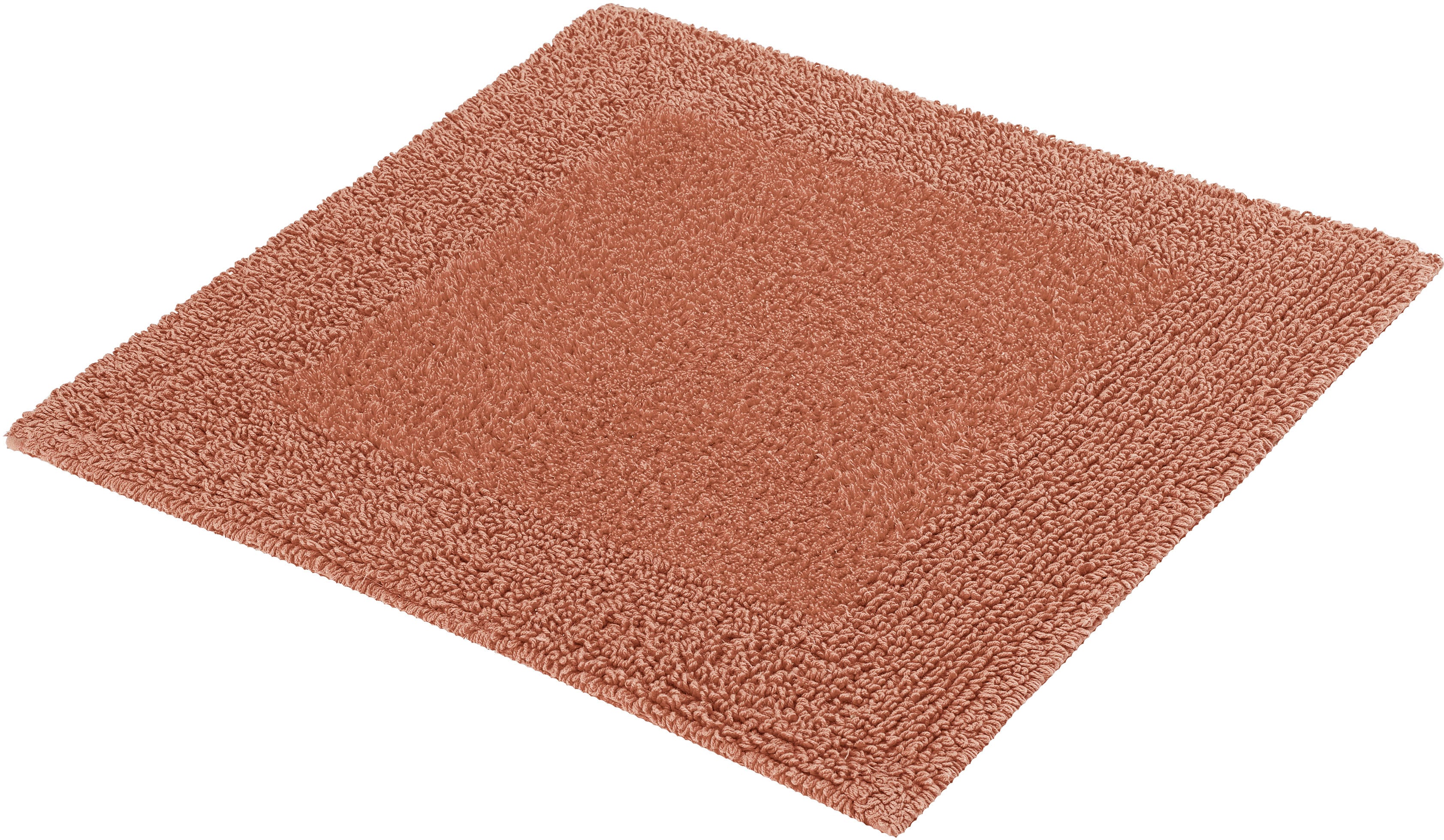 Kleine Wolke Badematte "Cotone, Badvorleger, Badezimmer Teppich" Höhe 17 mm beidseitig nutzbar fußbodenheizungsgeeignet Badteppich, Uni Farben, reine Baumwolle, waschbar