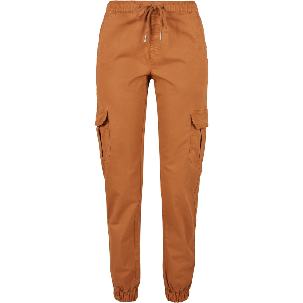 URBAN CLASSICS Cargohose »Urban Classics Damen Ladies High Waist Cargo Jogging Pants«, (1 tlg.)