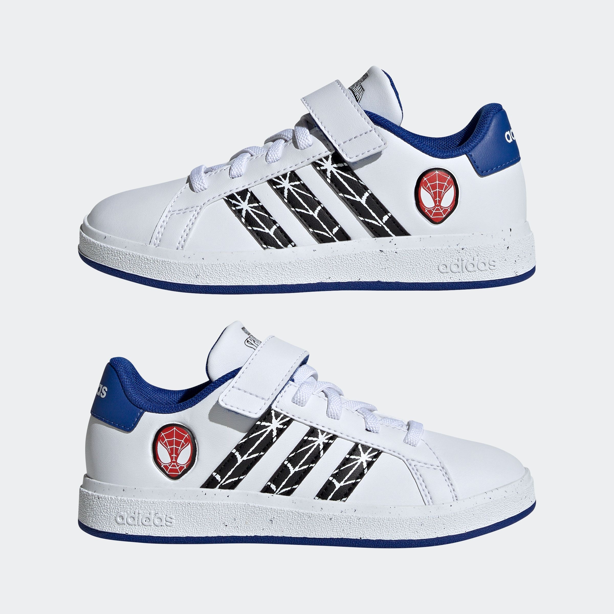 adidas Sportswear Sneaker »ADIDAS MARVEL SPIDER-MAN KIDS GRAND COURT SCHUH«, Design auf den Spuren des adidas Superstar