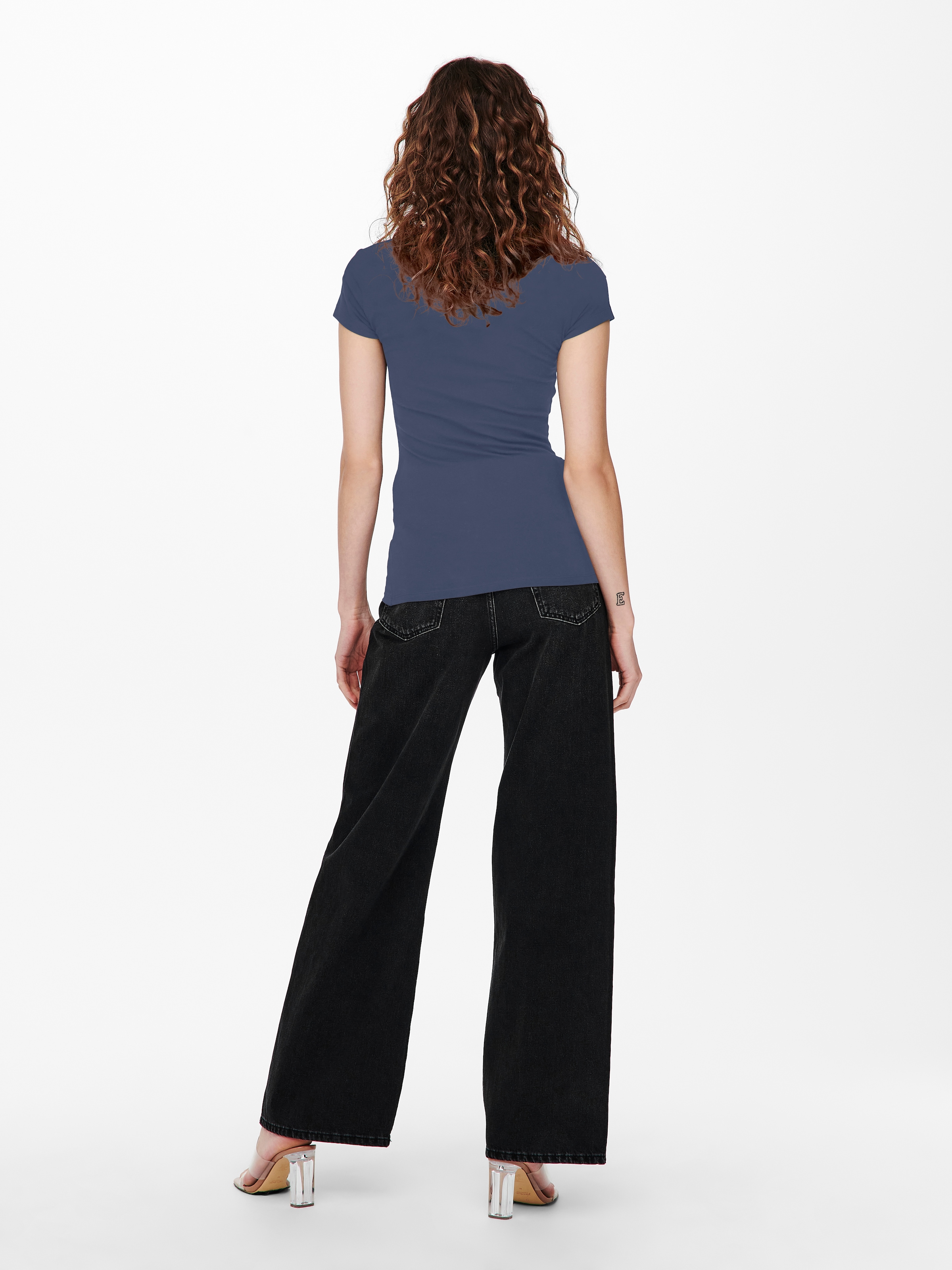ONLY Rundhalsshirt »ONLLIVELOVE LIFE S/S O-NECK TOP«, (Packung, 2 tlg.)