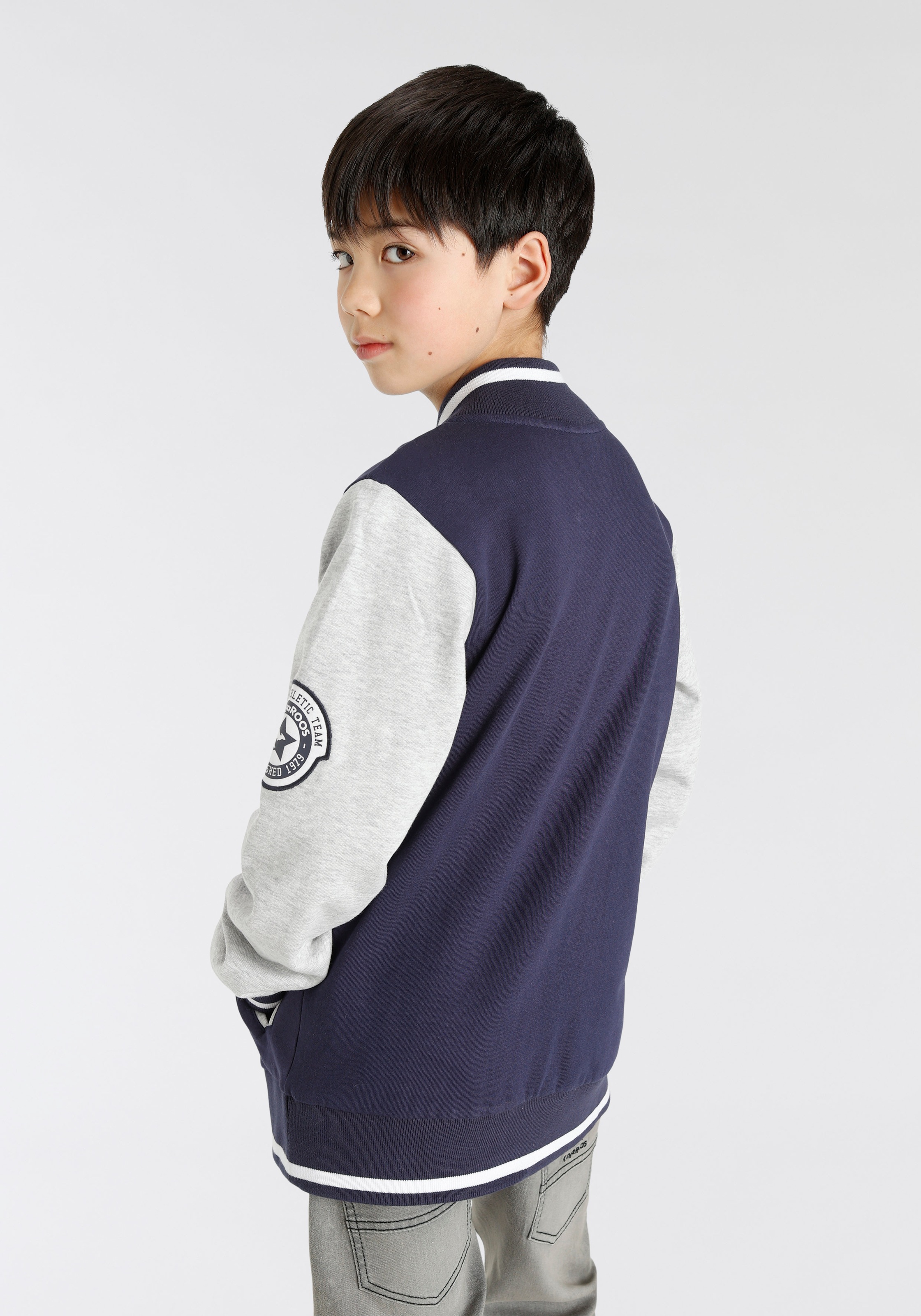 Thumbnail - KangaROOS Sweatjacke "im Collegestyle", Collegejacke