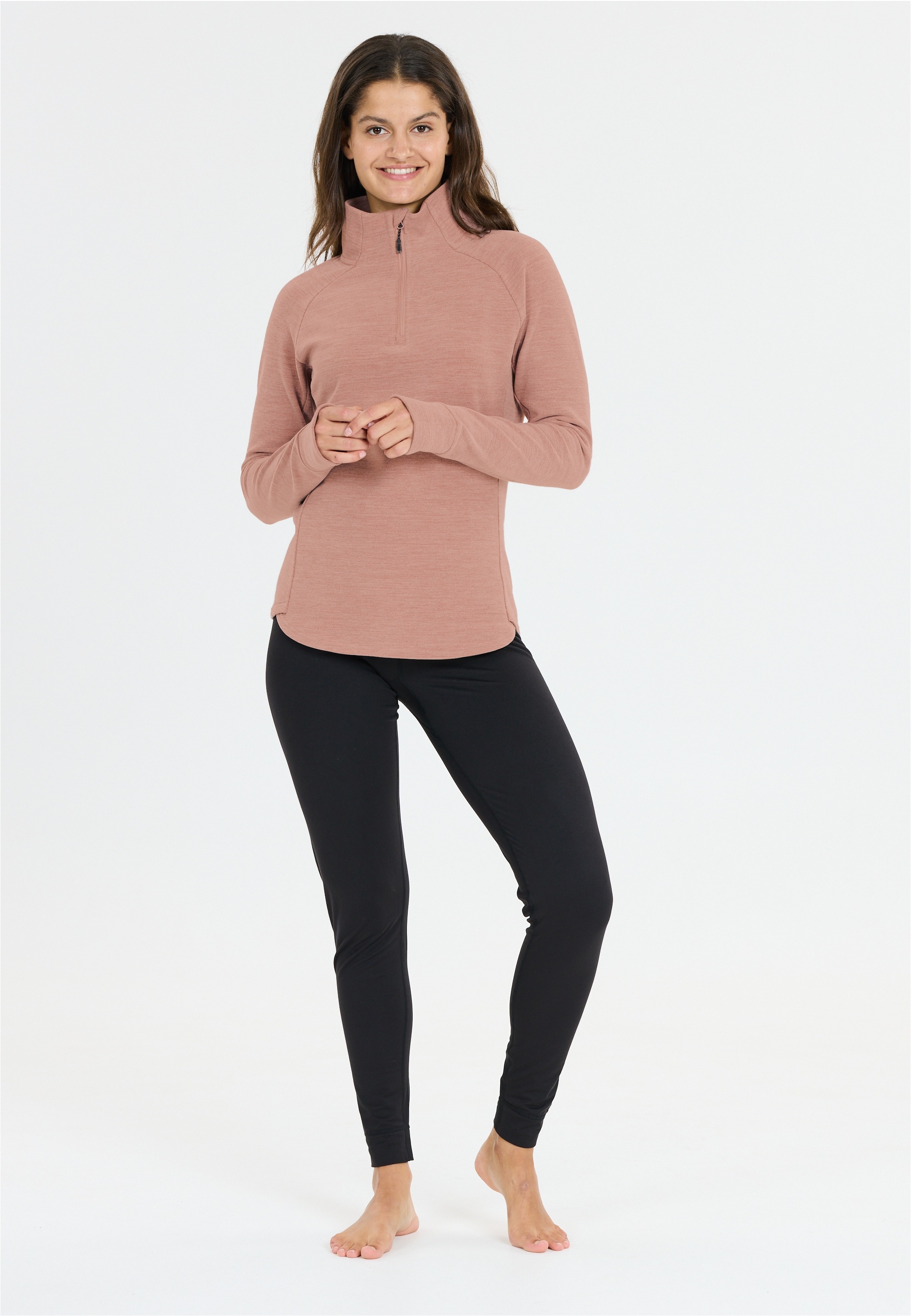 WHISTLER Funktionsshirt "Kajsa" mit wärmendem Stehkragen und Halbreißversch günstig online kaufen
