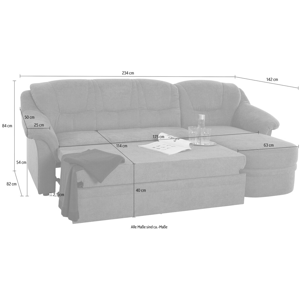 DOMO collection Ecksofa »Mezia L-Form«