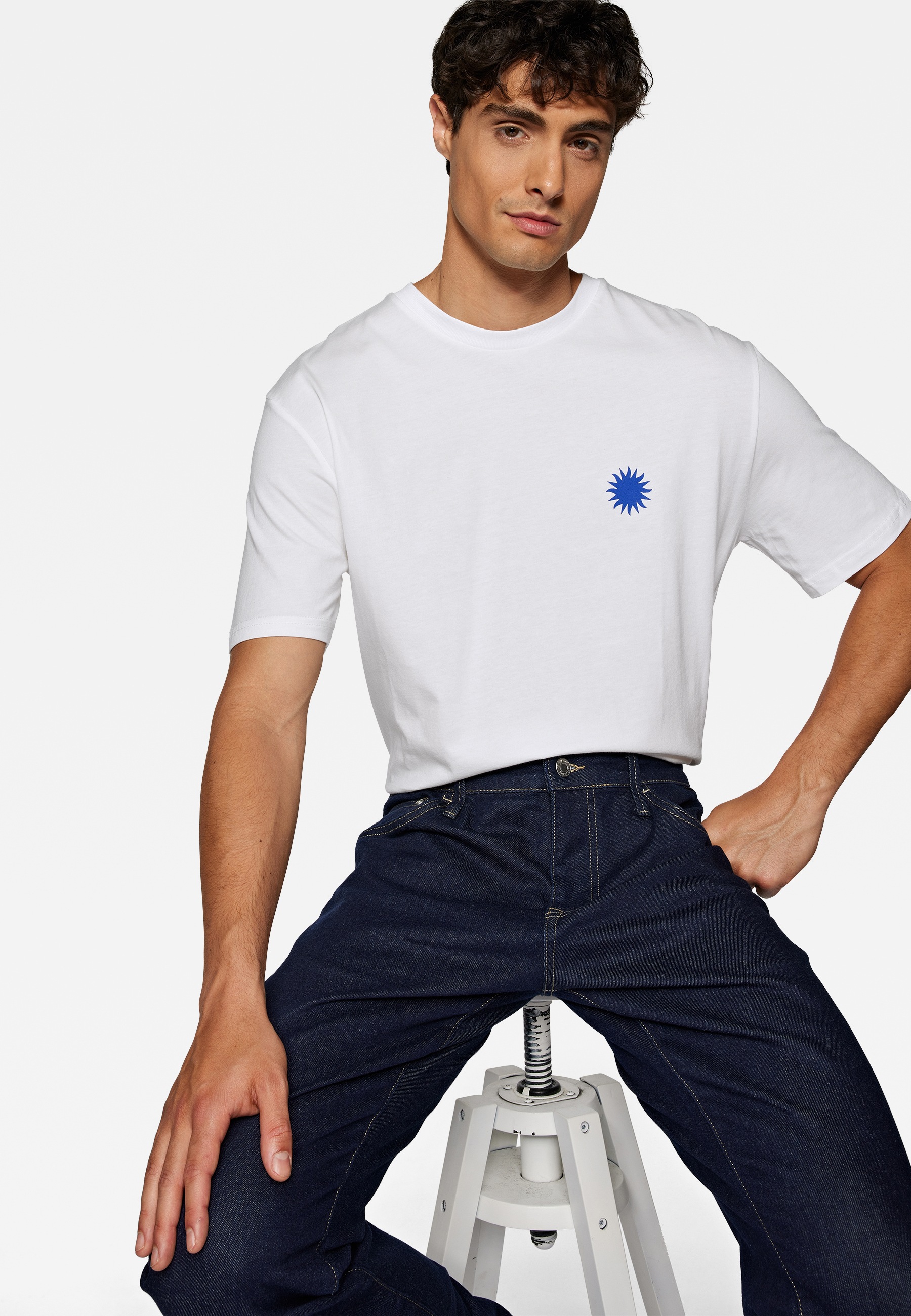 Mavi T-Shirt »CREW NECK TEE«, T-Shirt mit Print