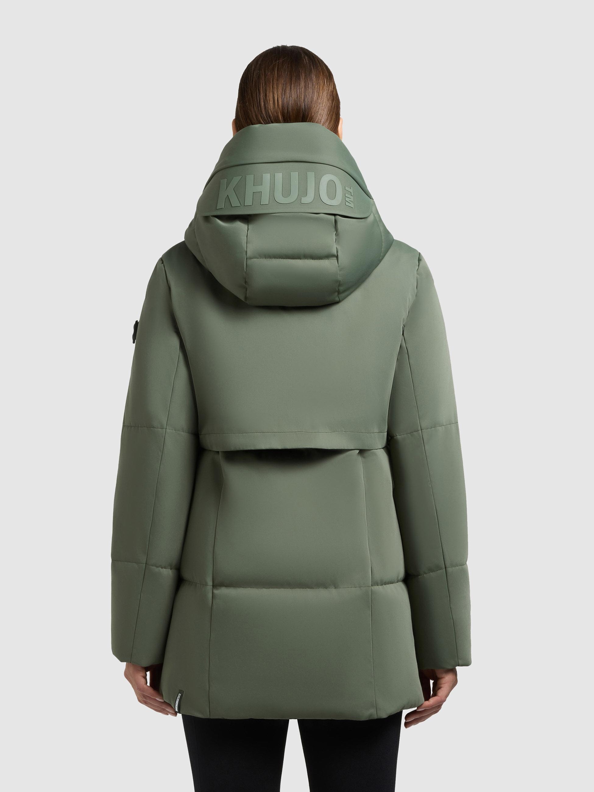 khujo Kurzmantel »Allap« Warmer Damen Mantel mit innenliegenden Rucksack-Trägern