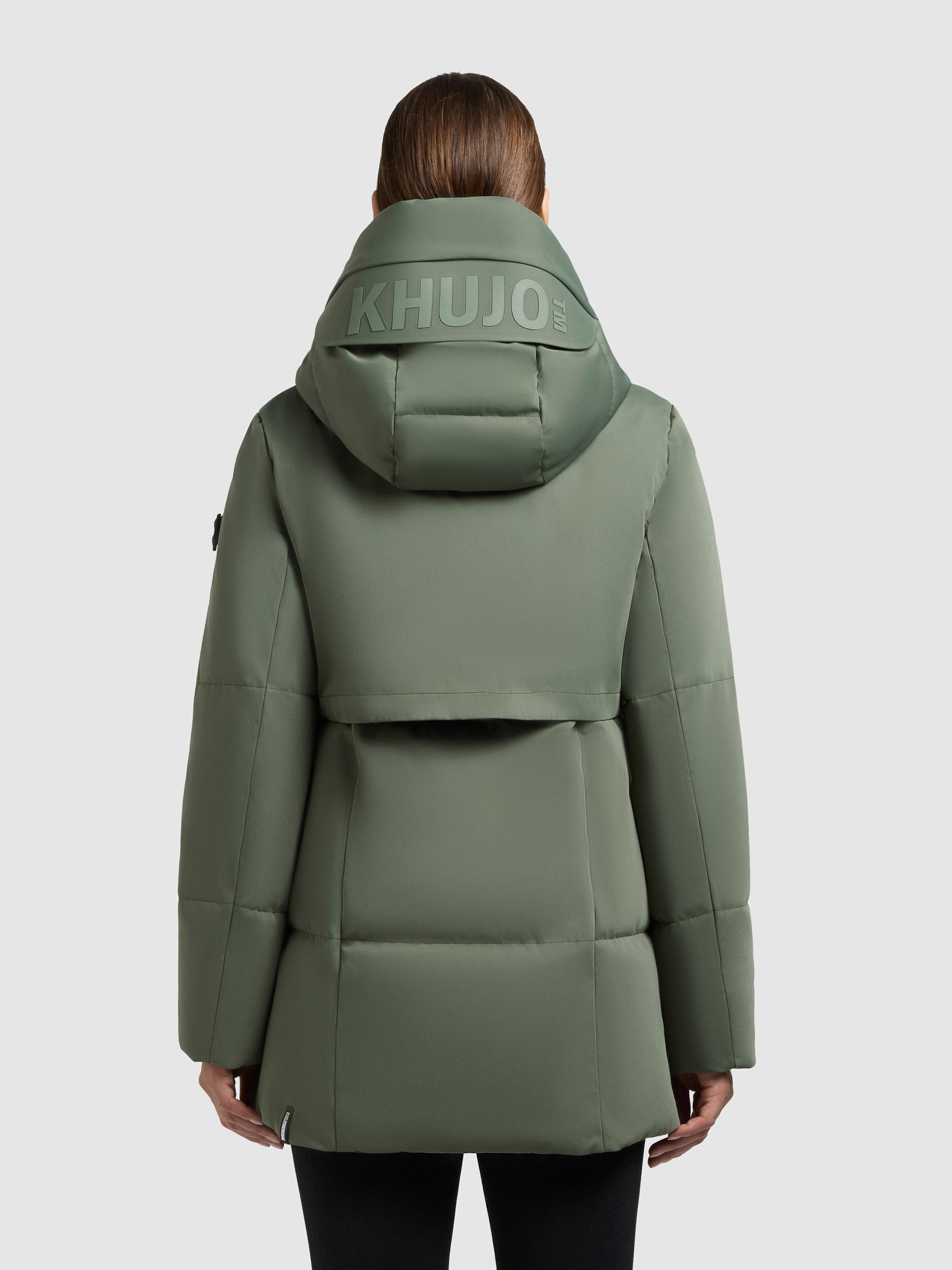 Thumbnail - khujo Kurzmantel "Allap" Warmer Damen Mantel mit innenliegenden Rucksack-Trägern