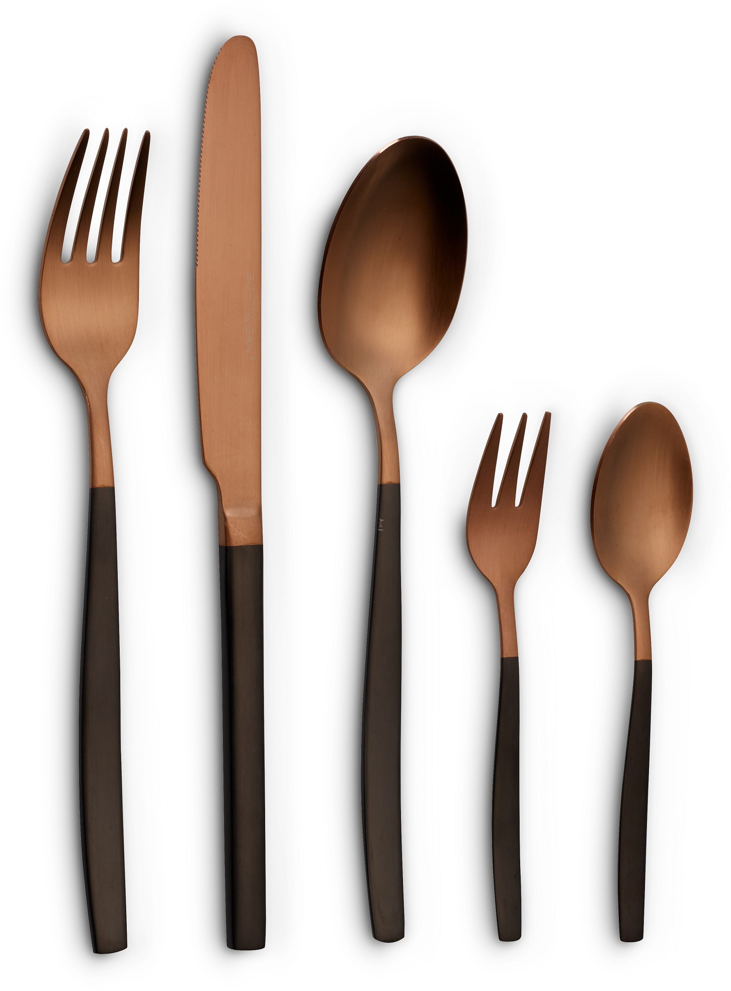 Besteck-Set »Positano Due«, (Set, 30 tlg.), zweifarbig, PVD-beschichtet, Kopf bronze...