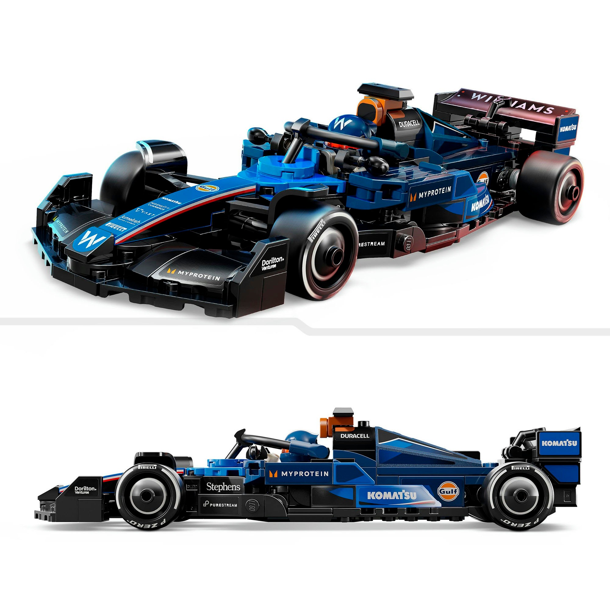 LEGO® Konstruktionsspielsteine »Williams Racing FW46 F1® Rennauto (77249), LEGO® Speed Champions«, (263 St.), Made in Europe