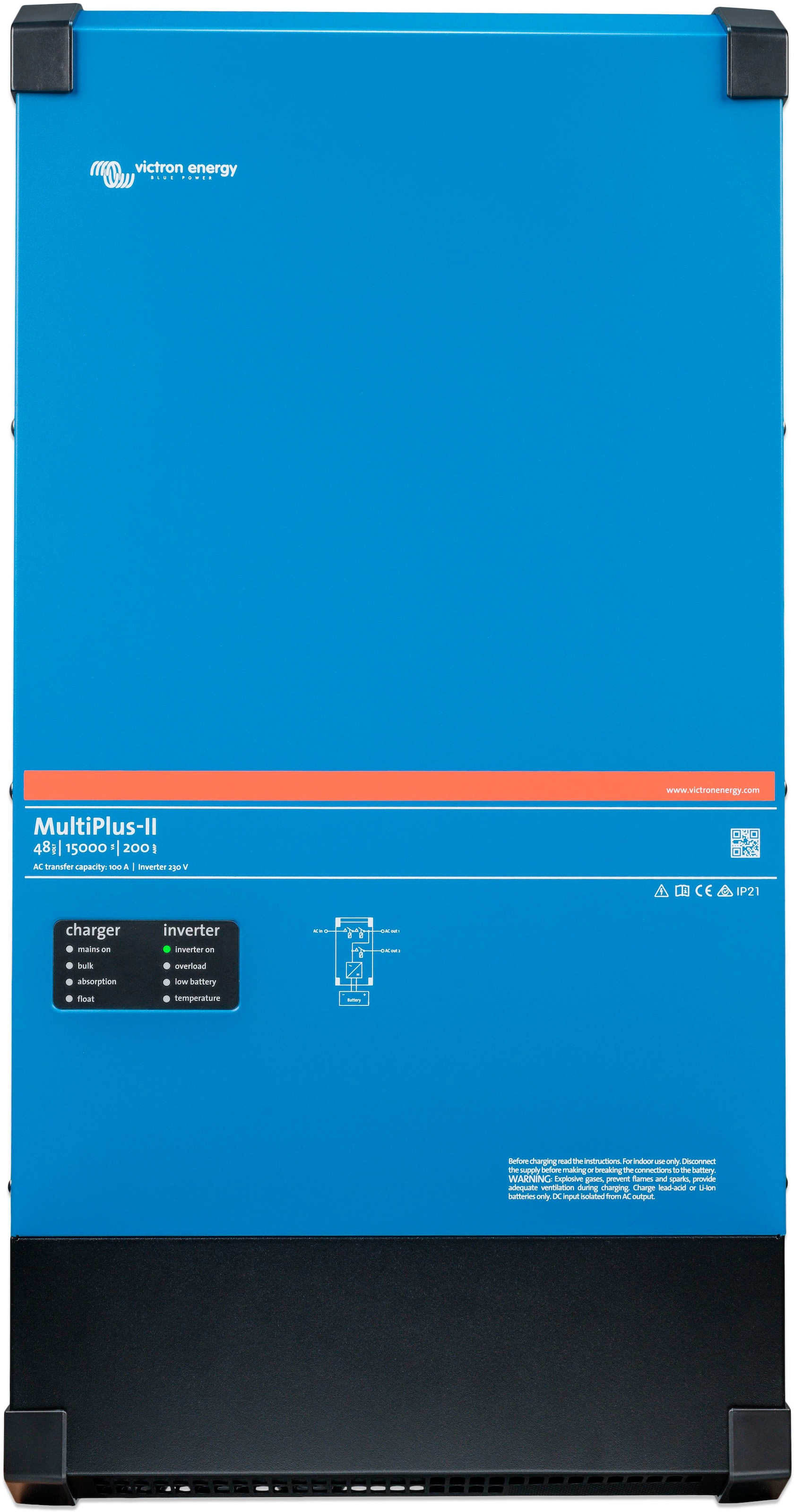 Wechselrichter »»Inverter / Charger Victron MultiPlus-II 48/15000/200-100««