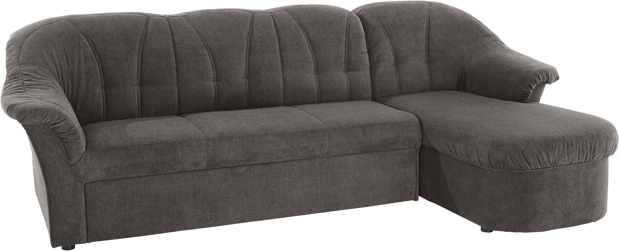 DOMO collection Ecksofa »Pegnitz, elegante Rückensteppung, komfortabel, L-Form«, wahlweise mit Bettfunktion