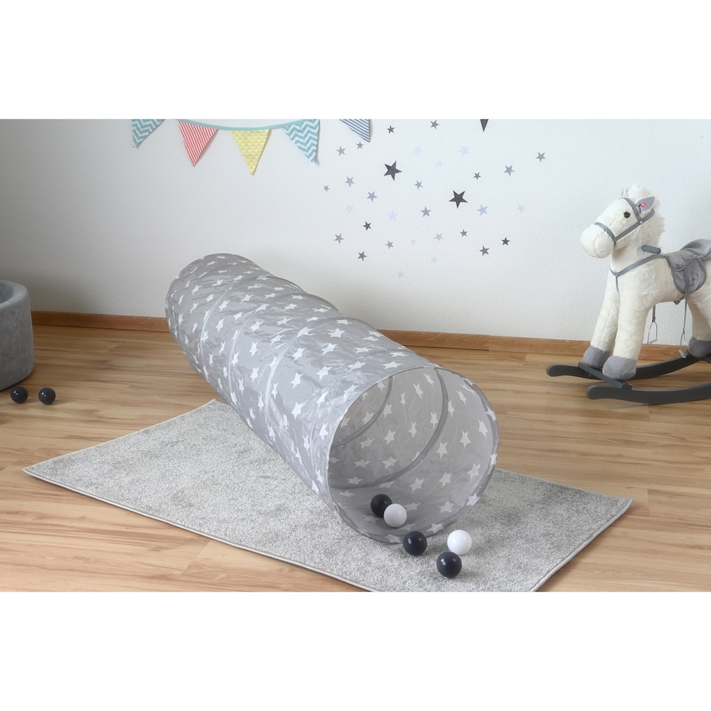 Knorrtoys® Spieltunnel »Grey White Stars«