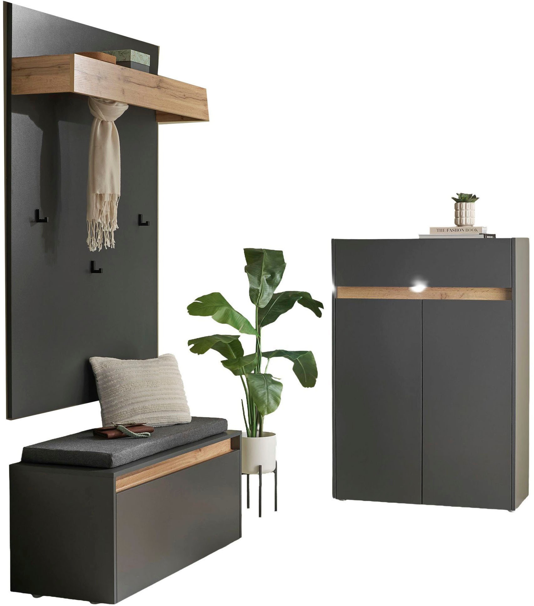 Thumbnail - INOSIGN Garderoben-Set "City/Giron, moderne Garderobe, viel Stauraum, ca. 24 Schuhe" Set, 3 Stk. tlg.