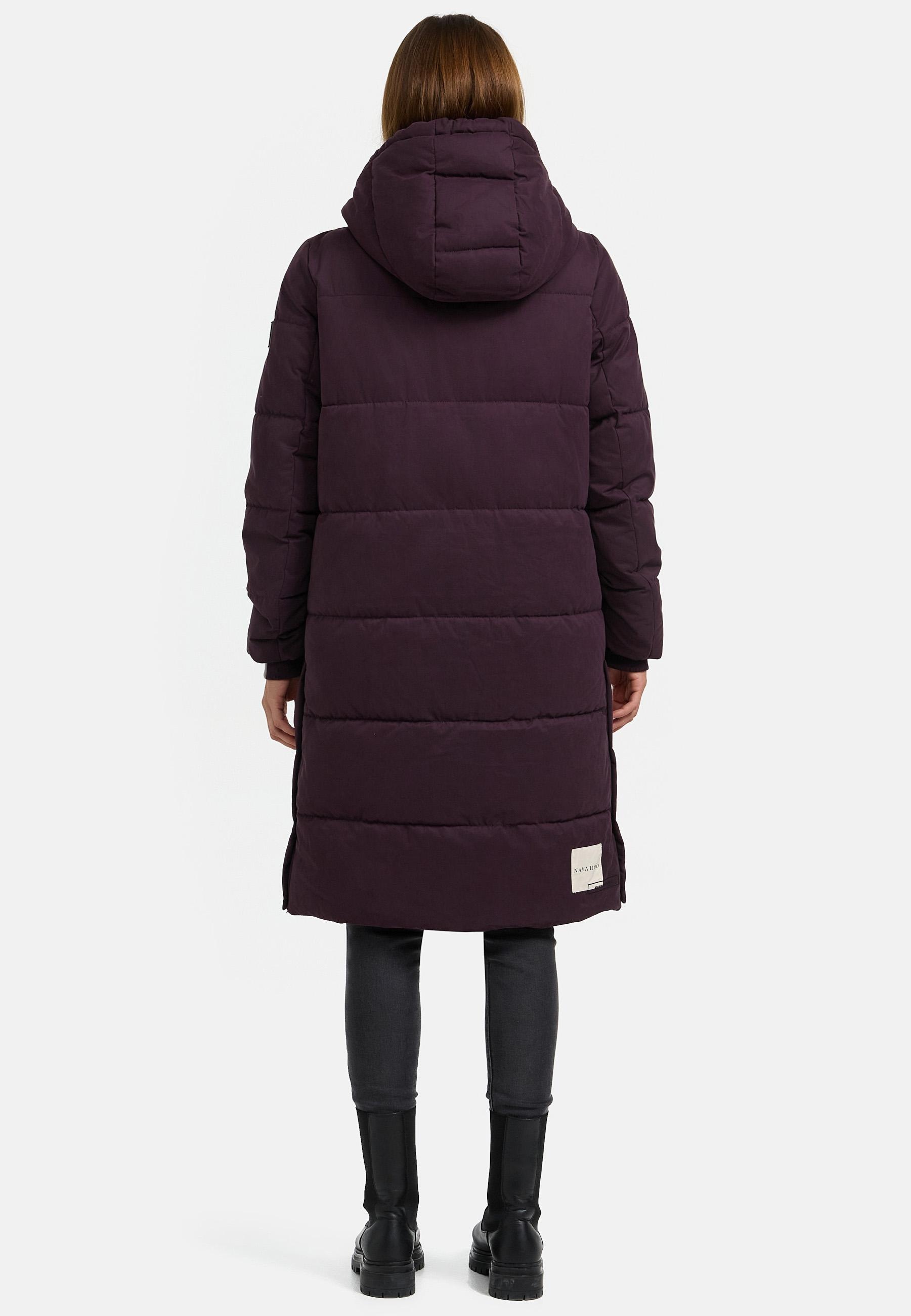 Navahoo Wintermantel »Wintertanz 14«, modischer Damen Steppmantel mit hohem Kragen