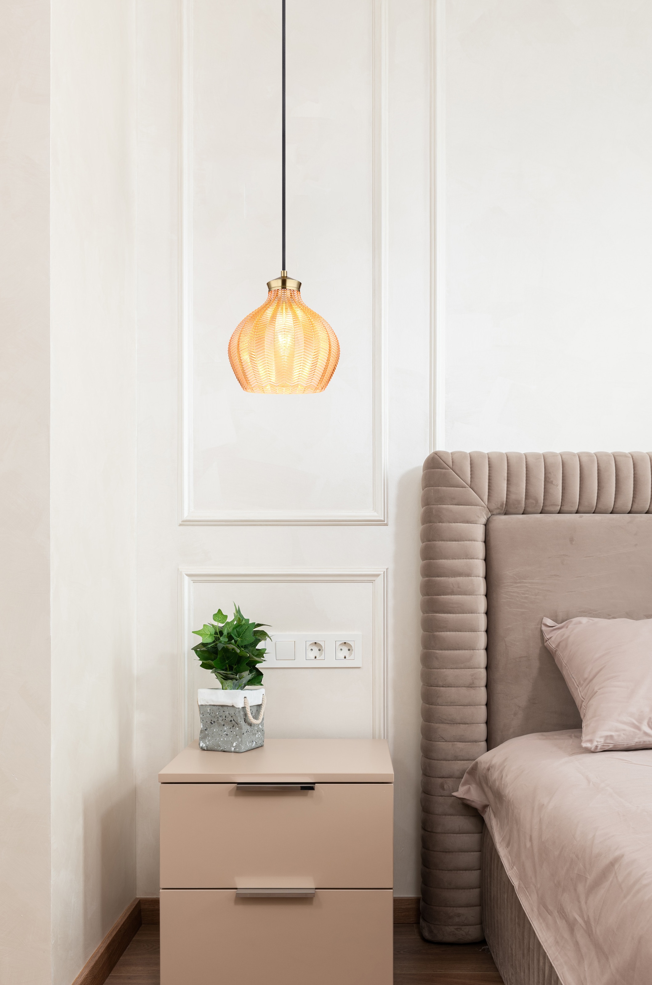 GLOBO LIGHTING Hängeleuchte »JESSICA«, Leuchtmittel E27 | ohne Leuchtmittel, Hängelampe/Pendelleuchte/Esszimmer/Wohnzimmer/Esstisch