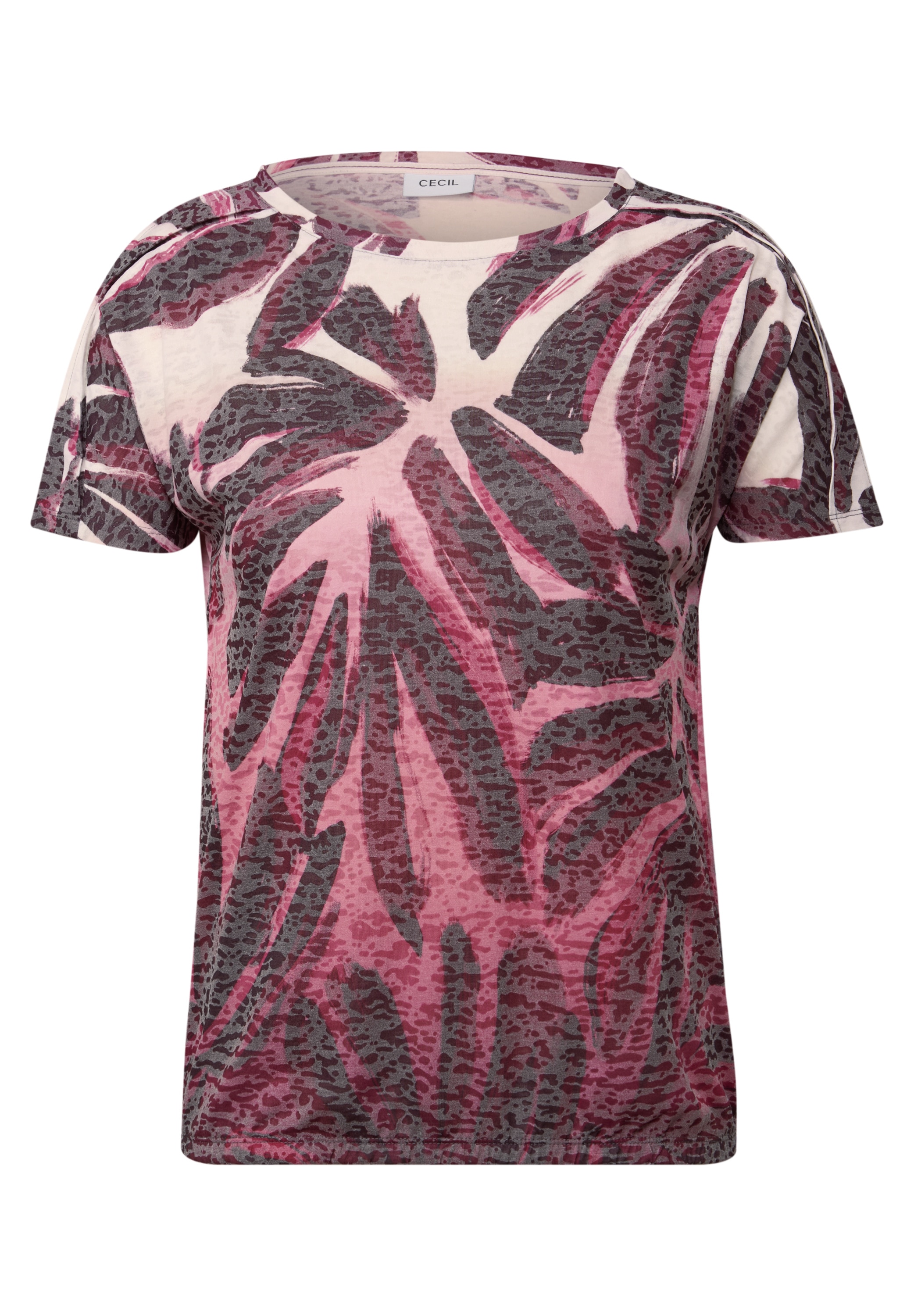 Cecil Print-Shirt, aus elastischem Materialmix