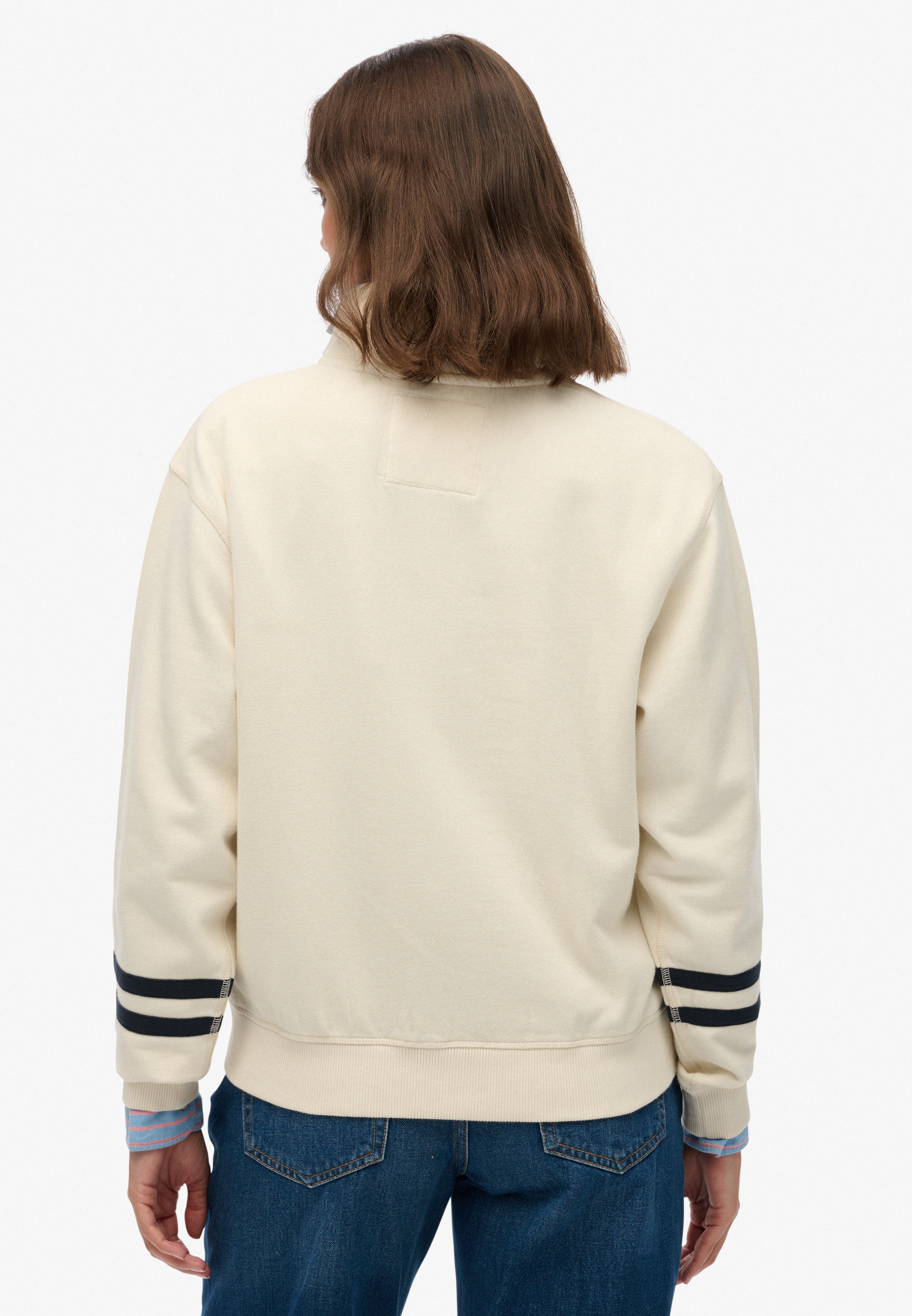 Superdry Sweatshirt »ATHLETIC ESS APPLIQUE HALF ZIP«