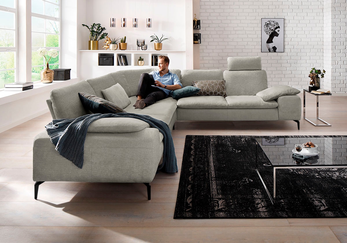 W.SCHILLIG Ecksofa "valentinoo, Designsofa, elegant und bequem, L-Form" mit günstig online kaufen