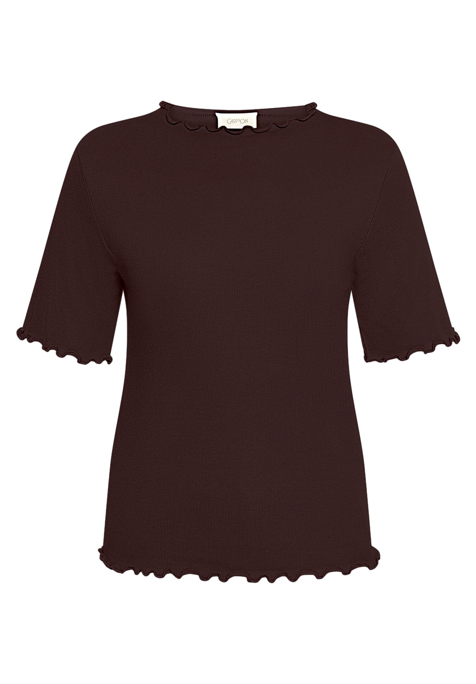 Cartoon Kurzarmshirt »Damen mit Kragen« 1