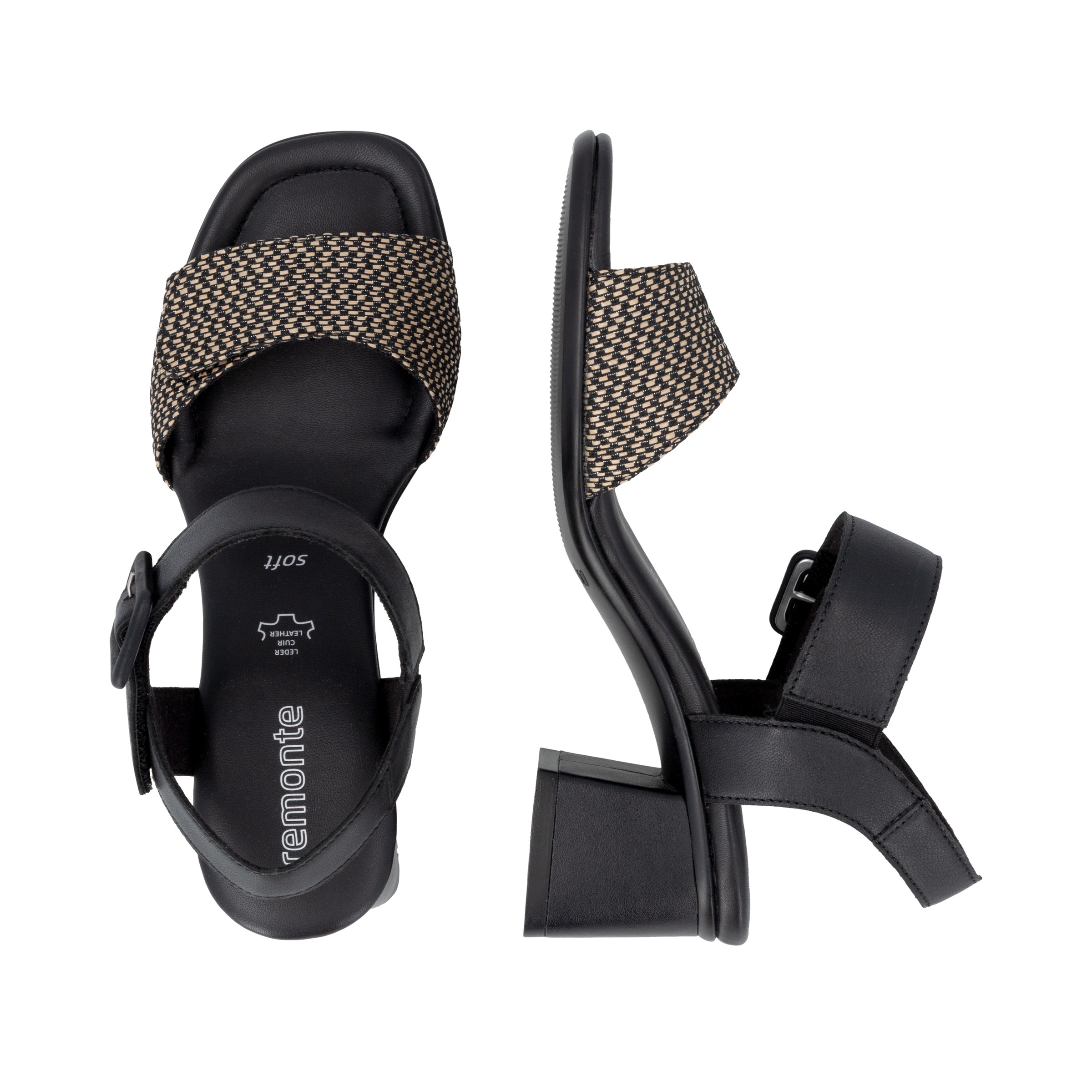 Remonte Sandalette  Sommerschuh, Blockabsatz mit praktischem Klettverschluss