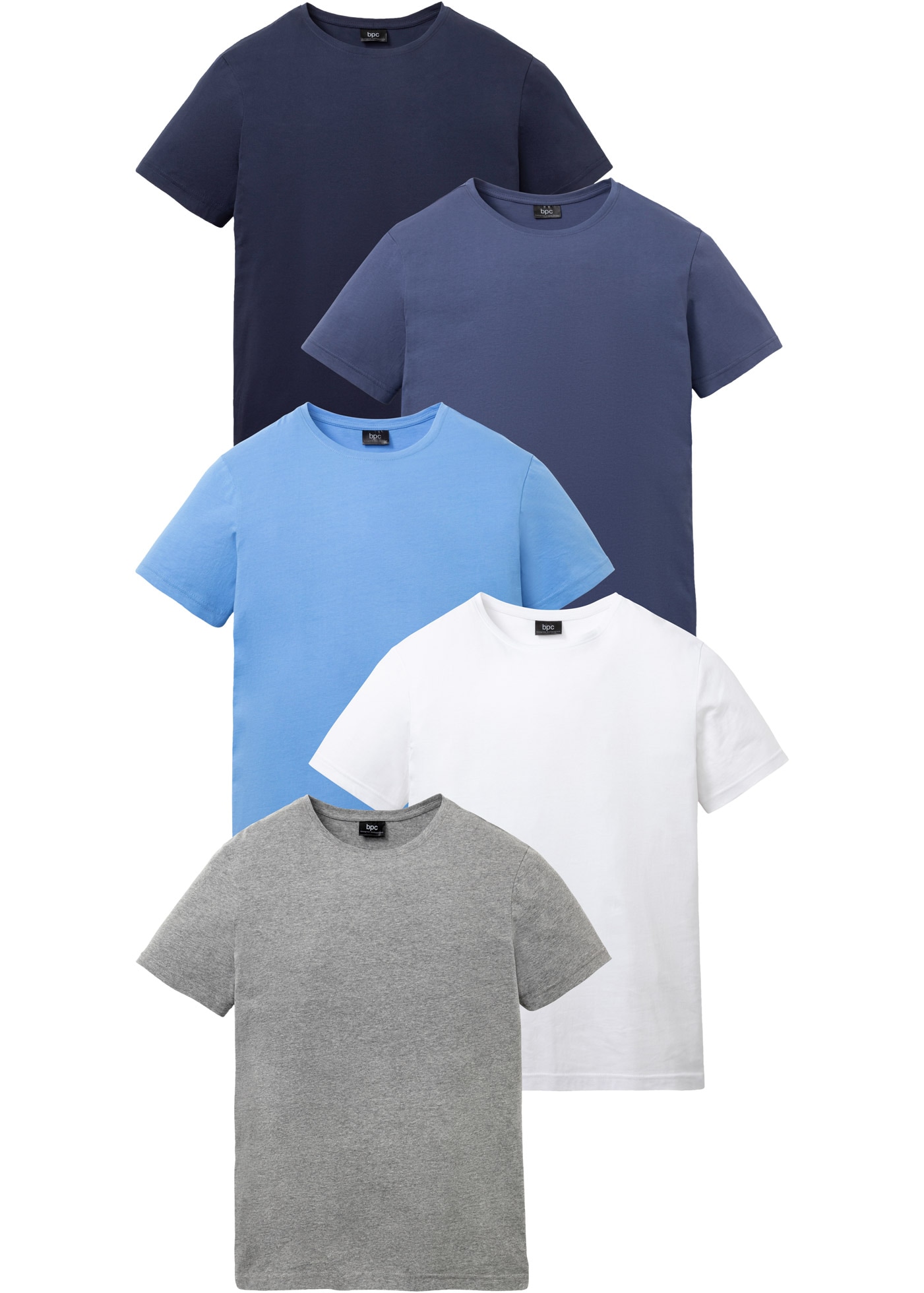 bonprix T-Shirt "T-Shirt (5er Pack)" Packung, 5, 5 Stk. tlg. T-Shirt (5er P günstig online kaufen
