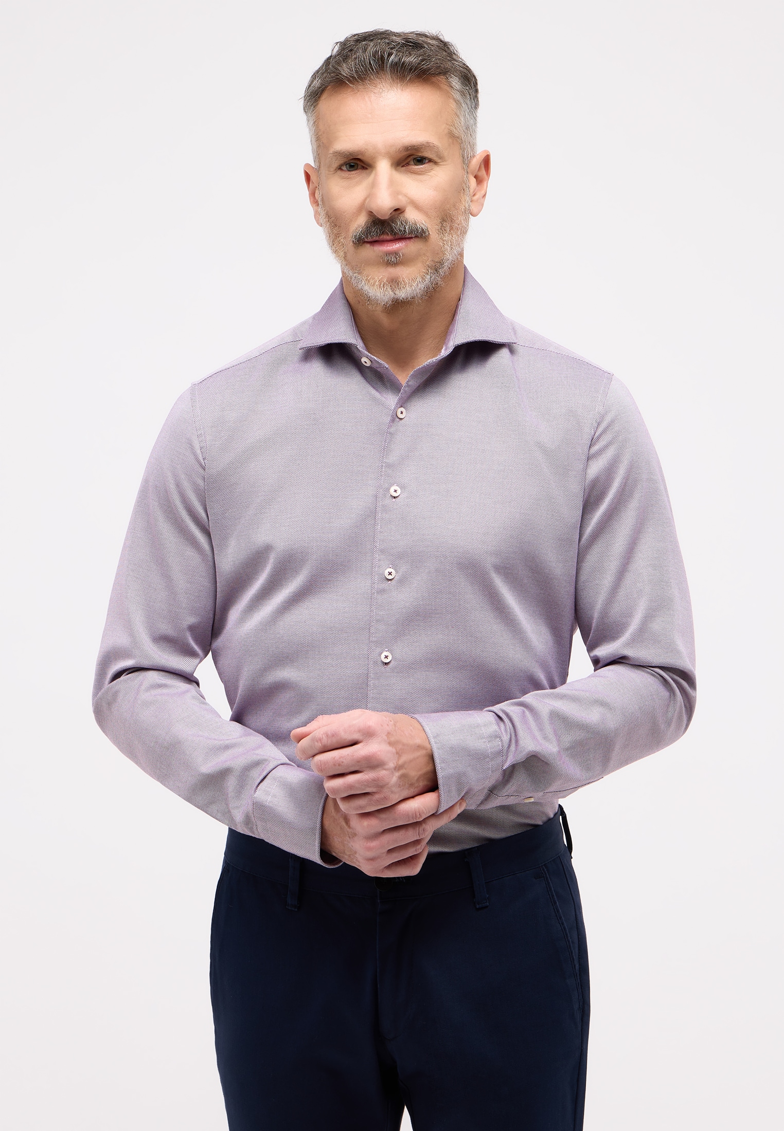 Eterna Langarmhemd "SLIM FIT" EASY IRON (bügelleicht) günstig online kaufen