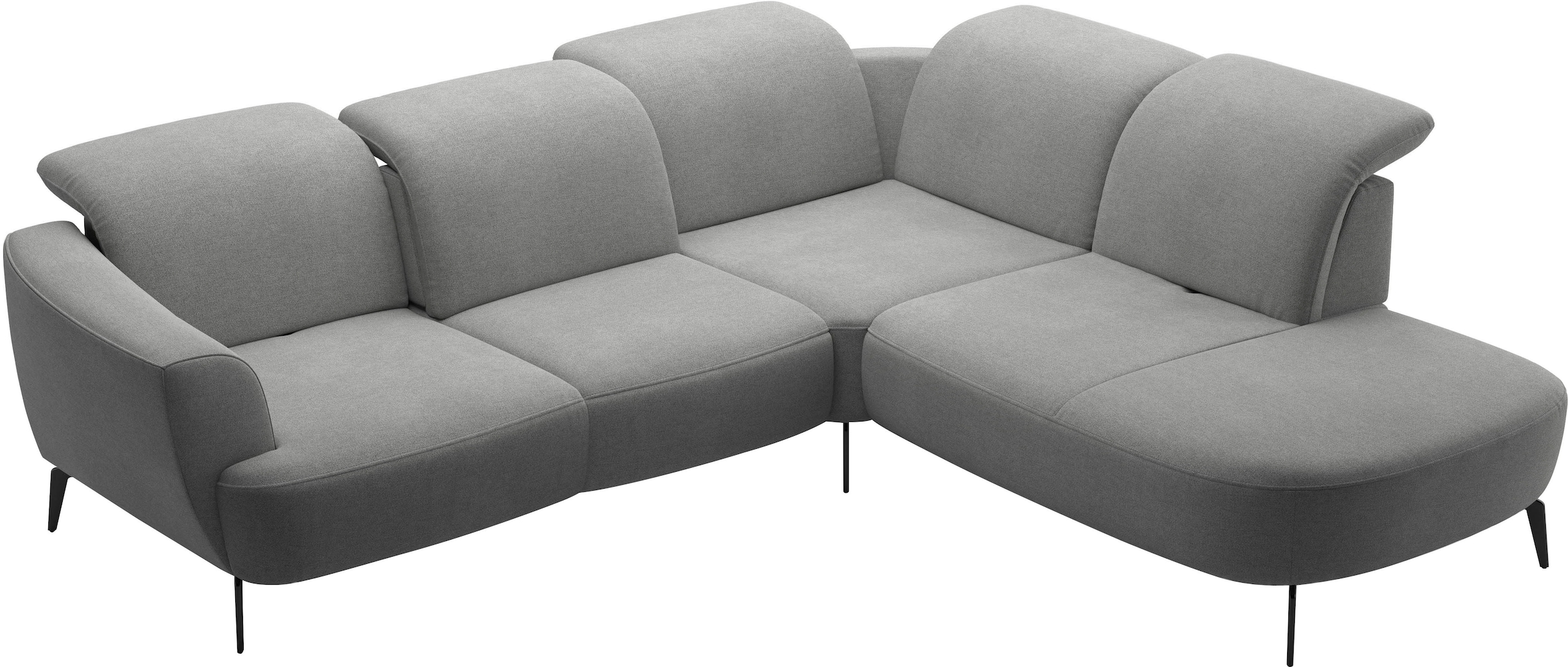 sit&more Ecksofa »Zoe«, ink.Sitztiefenverstellung, wahlweise mit Kopfteilverstellung
