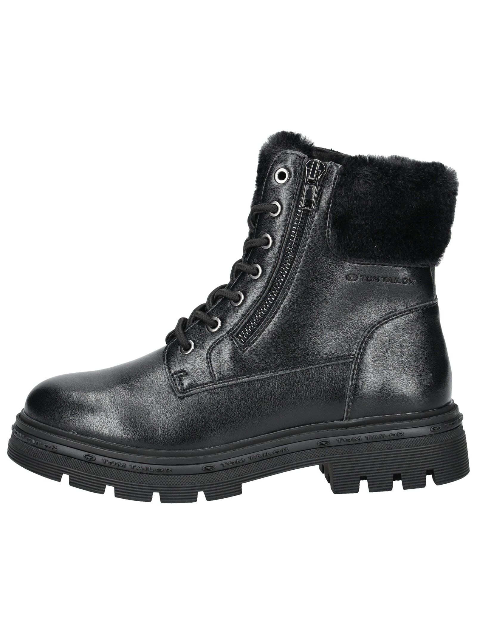 TOM TAILOR Schnürstiefelette »Tom Tailor Stiefelette Lederimitat/Textil«