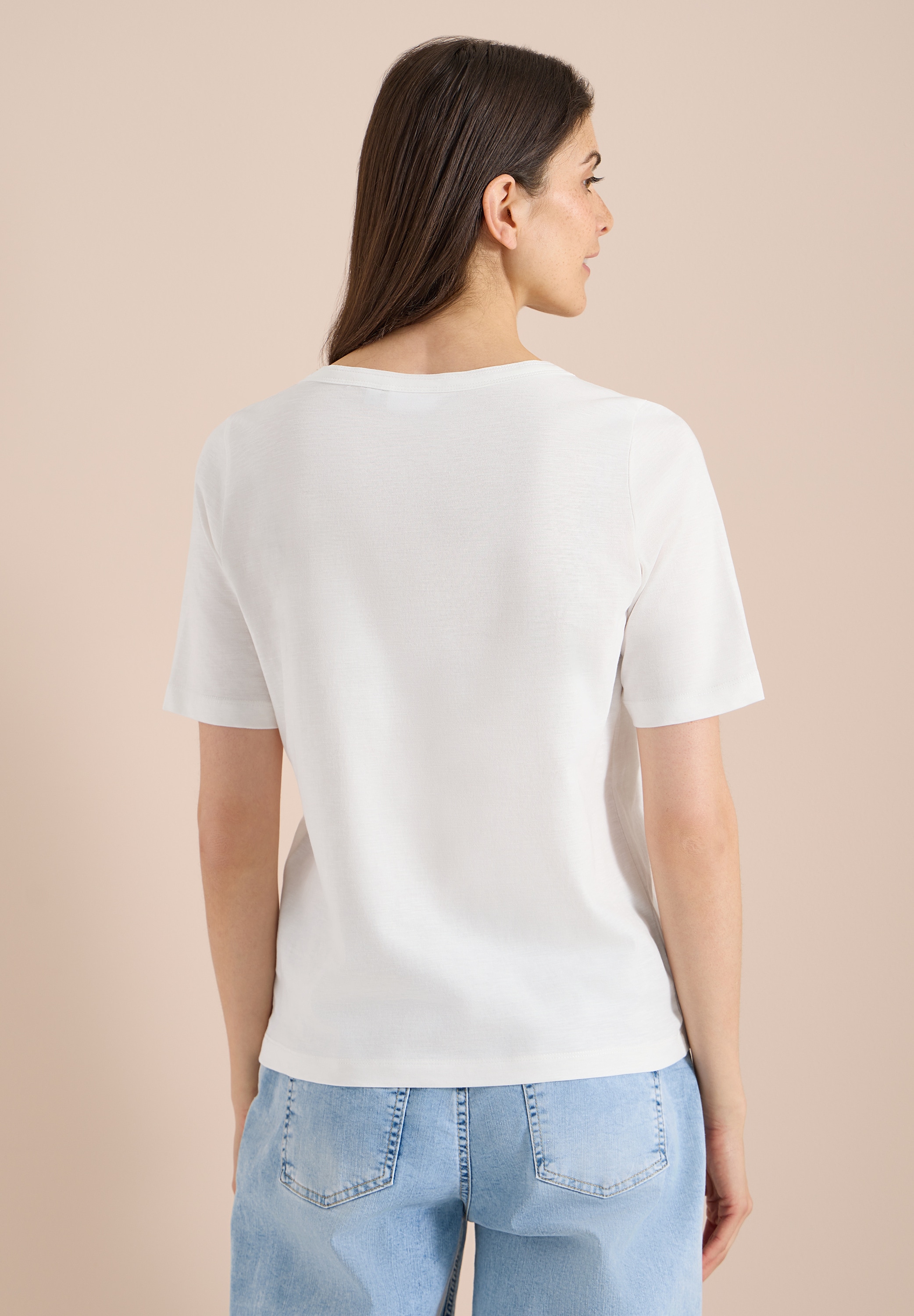 Cecil T-Shirt aus reiner Baumwolle