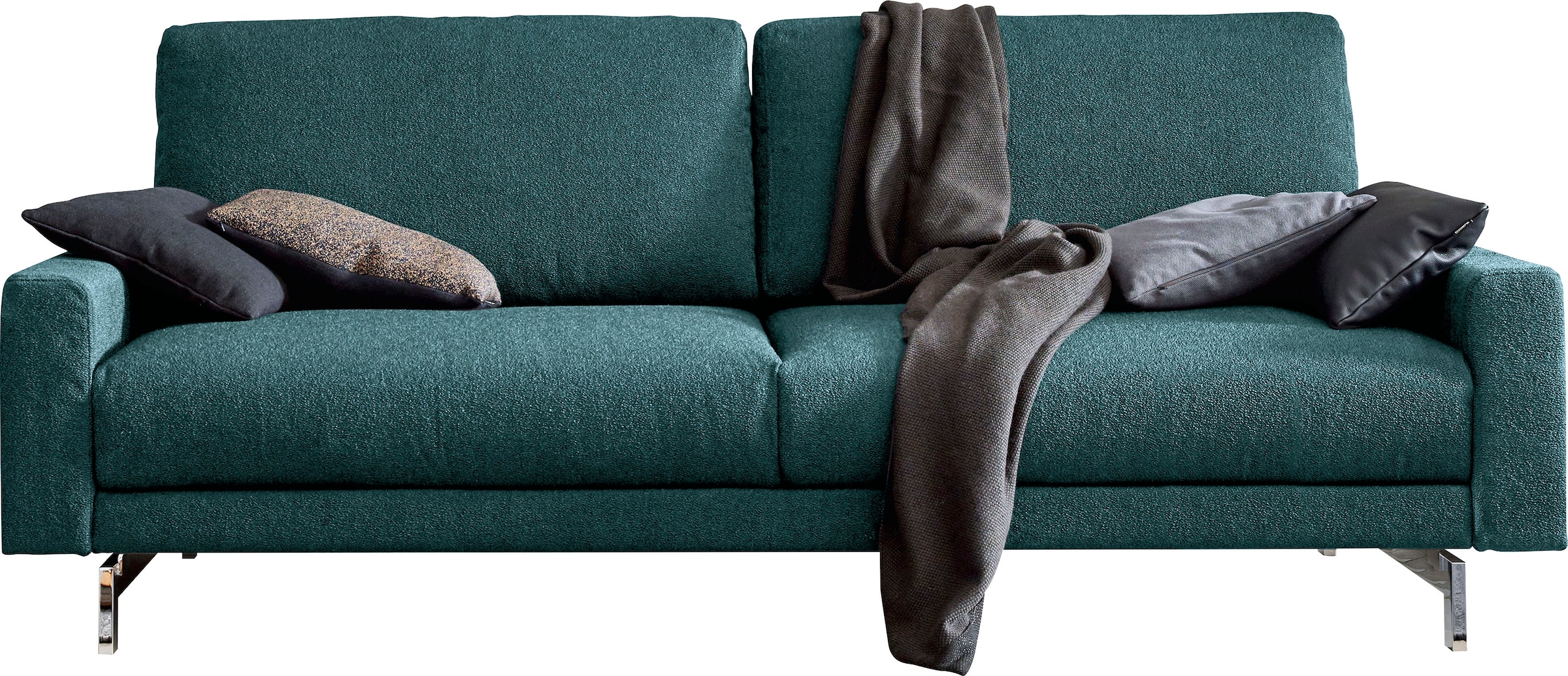 Creation BY ROLF BENZ 3-Sitzer "CR.450, Designsofa, Loungesofa" Armlehne niedrig, Fuß chromfarben glänzend, Breite 204 cm