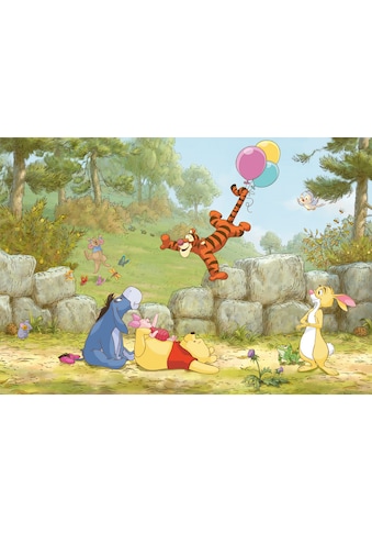 Fototapete »Winnie Pooh Ballooning«