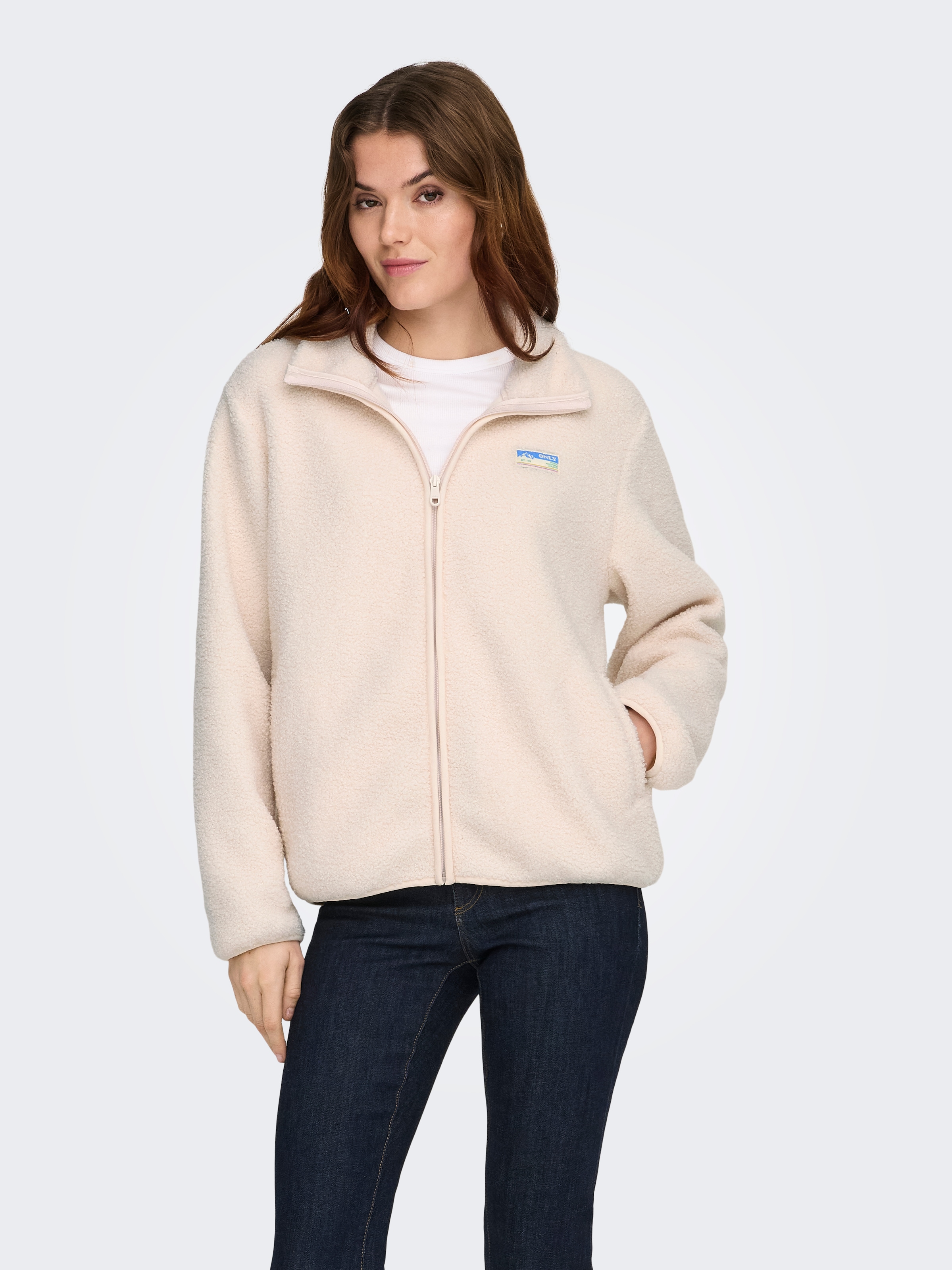 ONLY Plüschjacke "ONLEVA LIFE TEDDY JACKET CC OTW" ohne Kapuze Kunstfaser günstig online kaufen