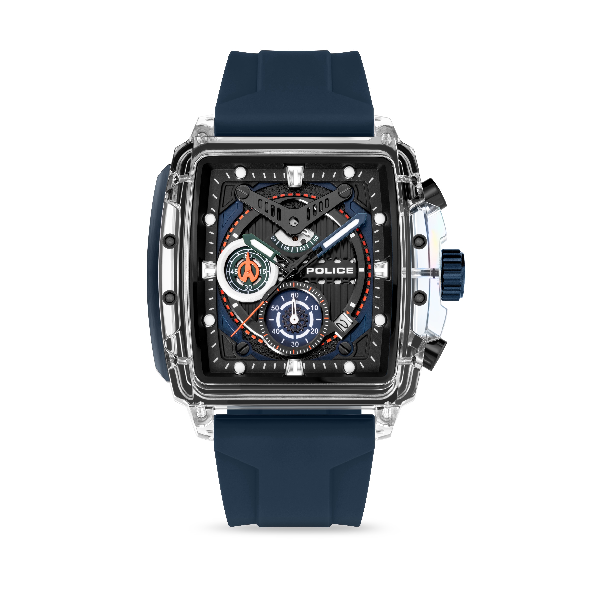 Police Chronograph »Clout Set« Quarzuhr, Armbanduhr, Herrenuhr, Silikonarmband