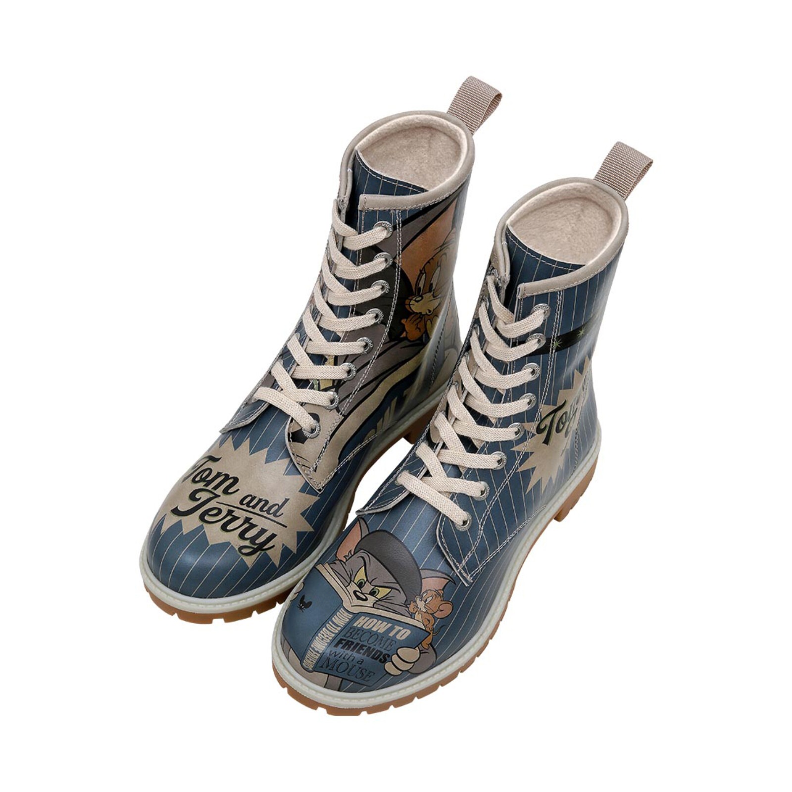 DOGO Schnürboots "Long Boots Schnürstiefel Tom And Jerry Friends-With-A-Mou günstig online kaufen