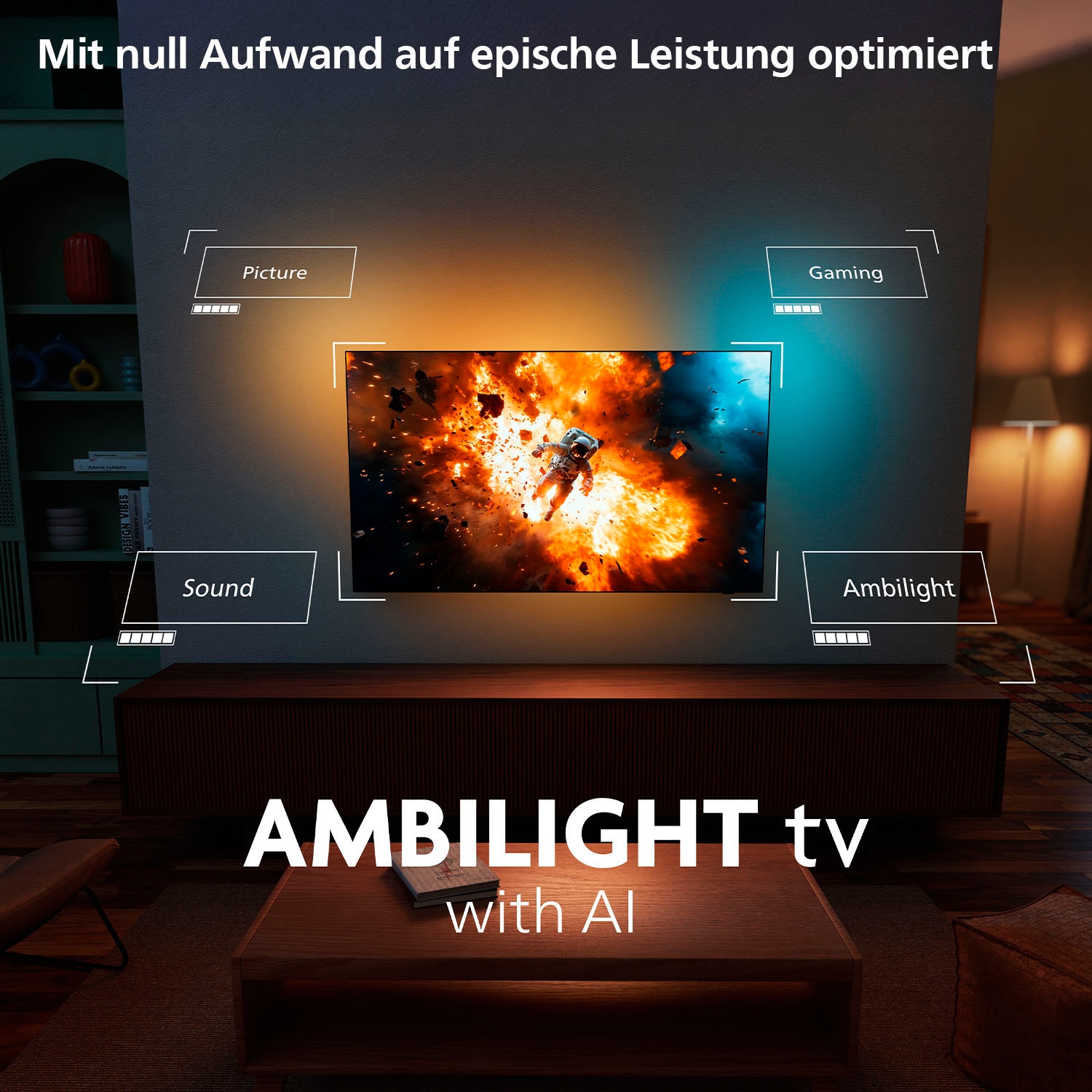 Philips OLED-Fernseher »65OLED810/12«, 4K Ultra HD, Google TV-Smart-TV