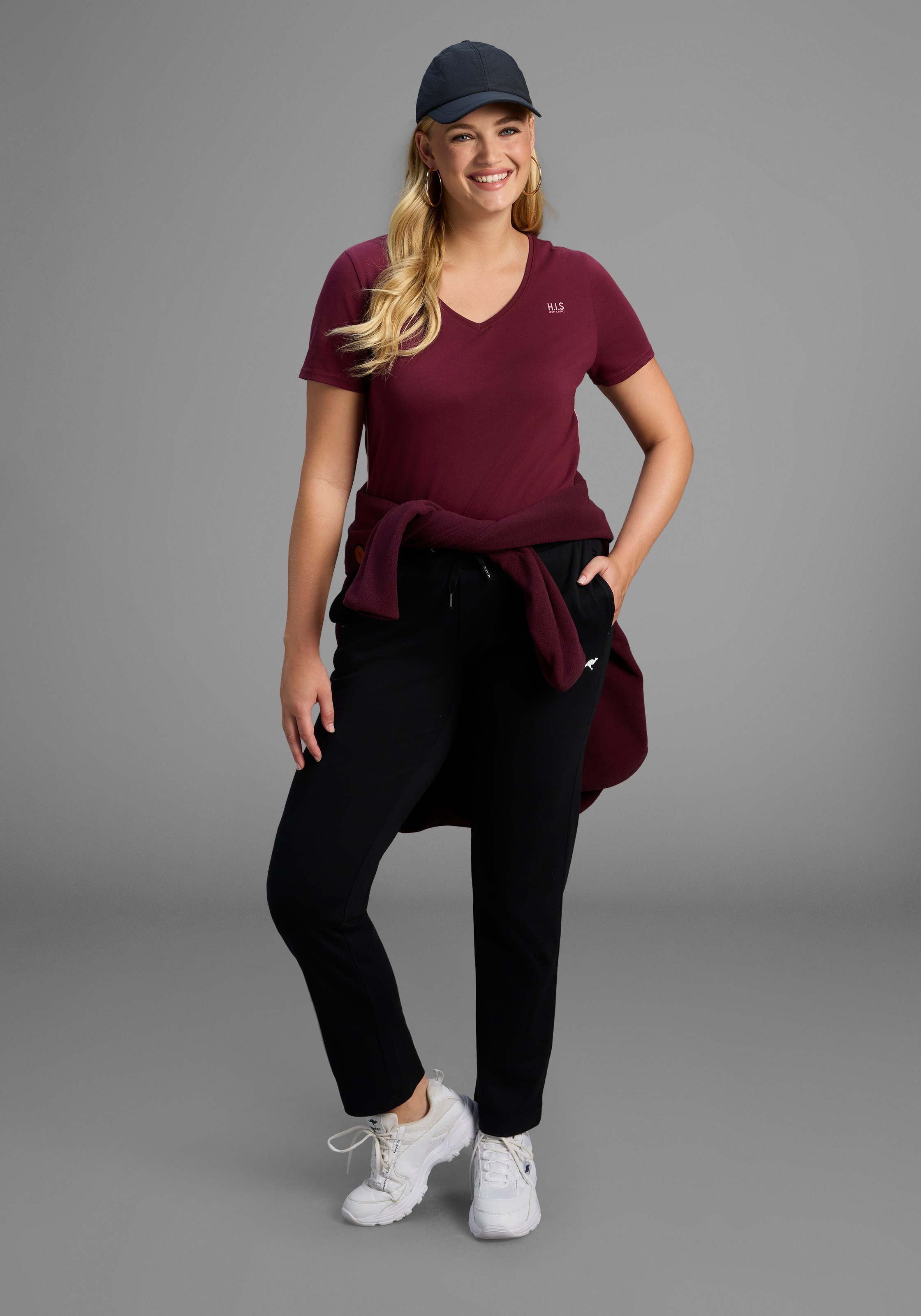 H.I.S T-Shirt Women Bordeaux 56/58 3