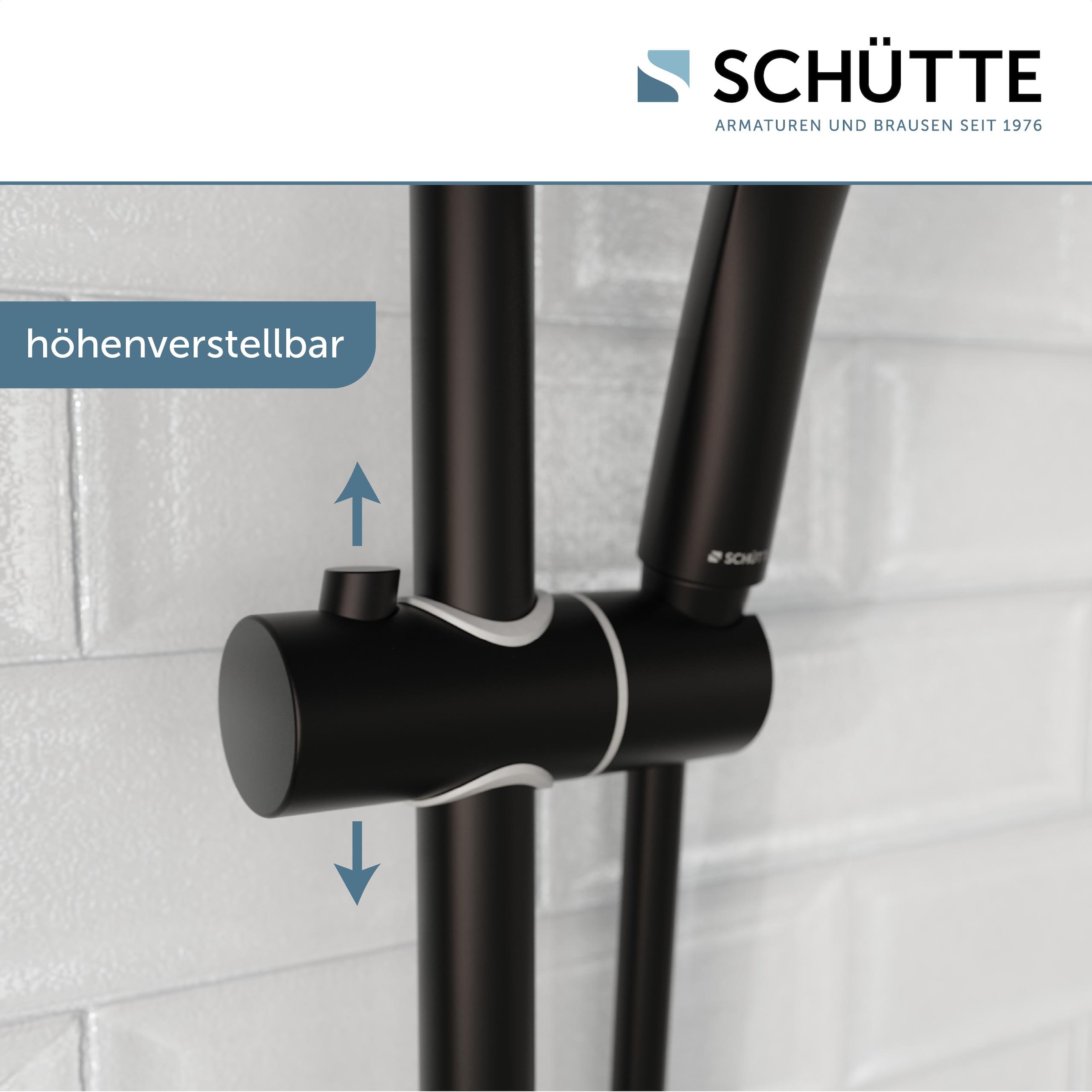 Schütte Handbrause »RAVEN«, (Set), 3-fach verstellbar, Antikalk, wassersparend
