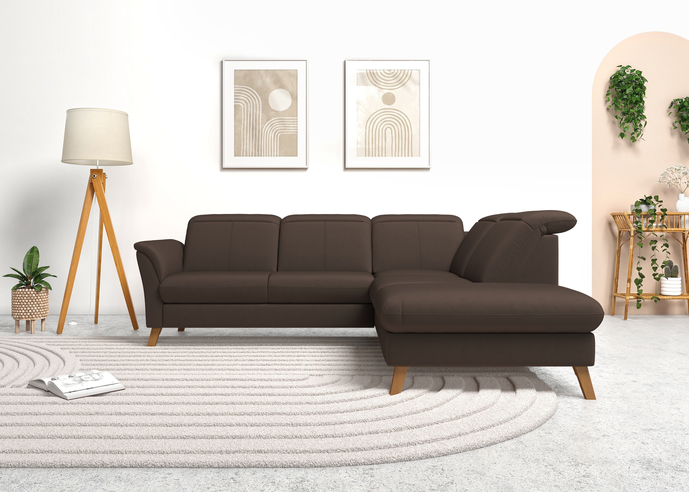 sit&more Ecksofa "Romero L-Form", wahlweise mit oder ohne TV-Funktion, Bett günstig online kaufen