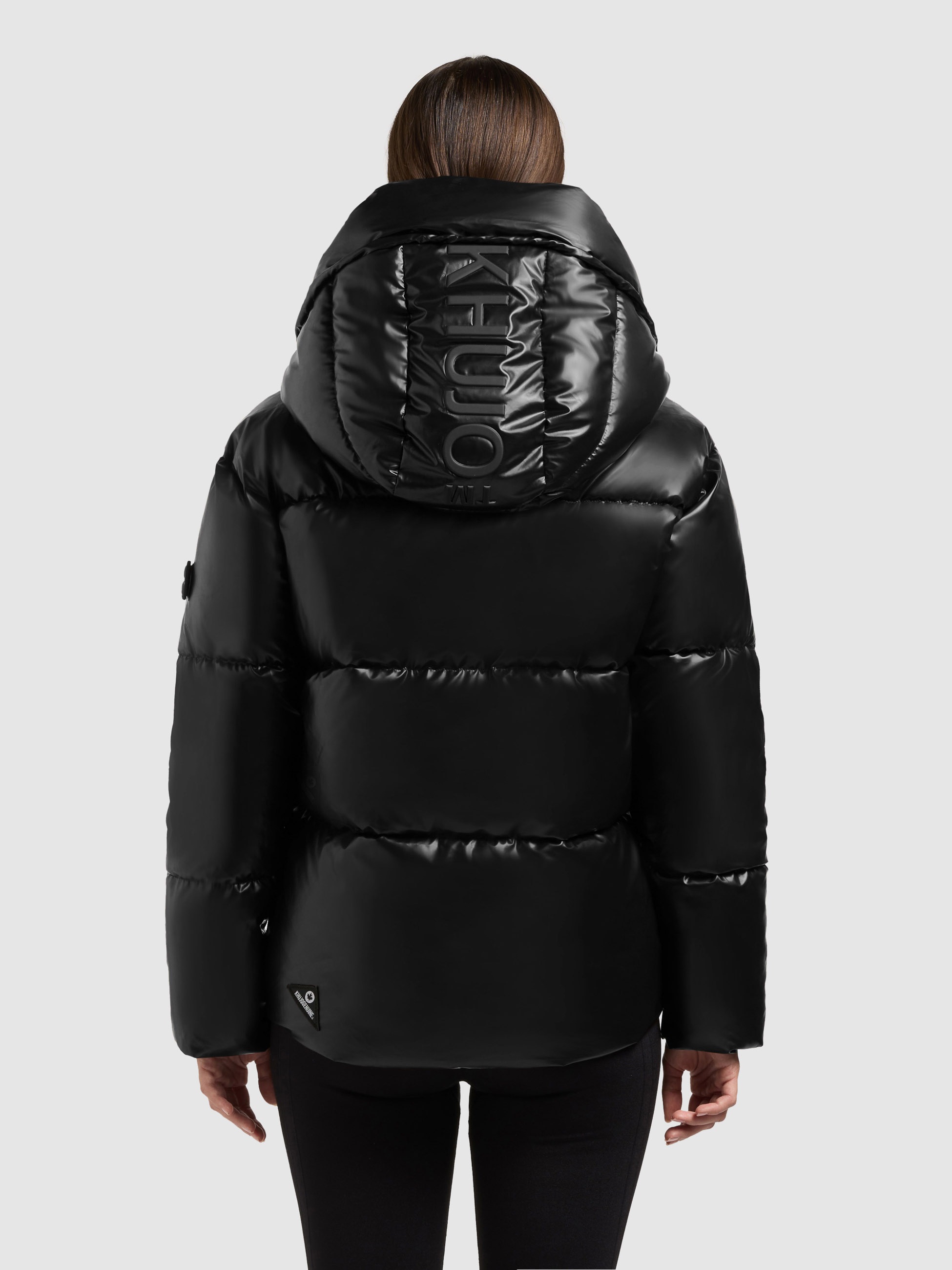 khujo Steppjacke "DEVINA2 SHINY" mit Kapuze abnehmbare Kapuze, Windschutzbl günstig online kaufen