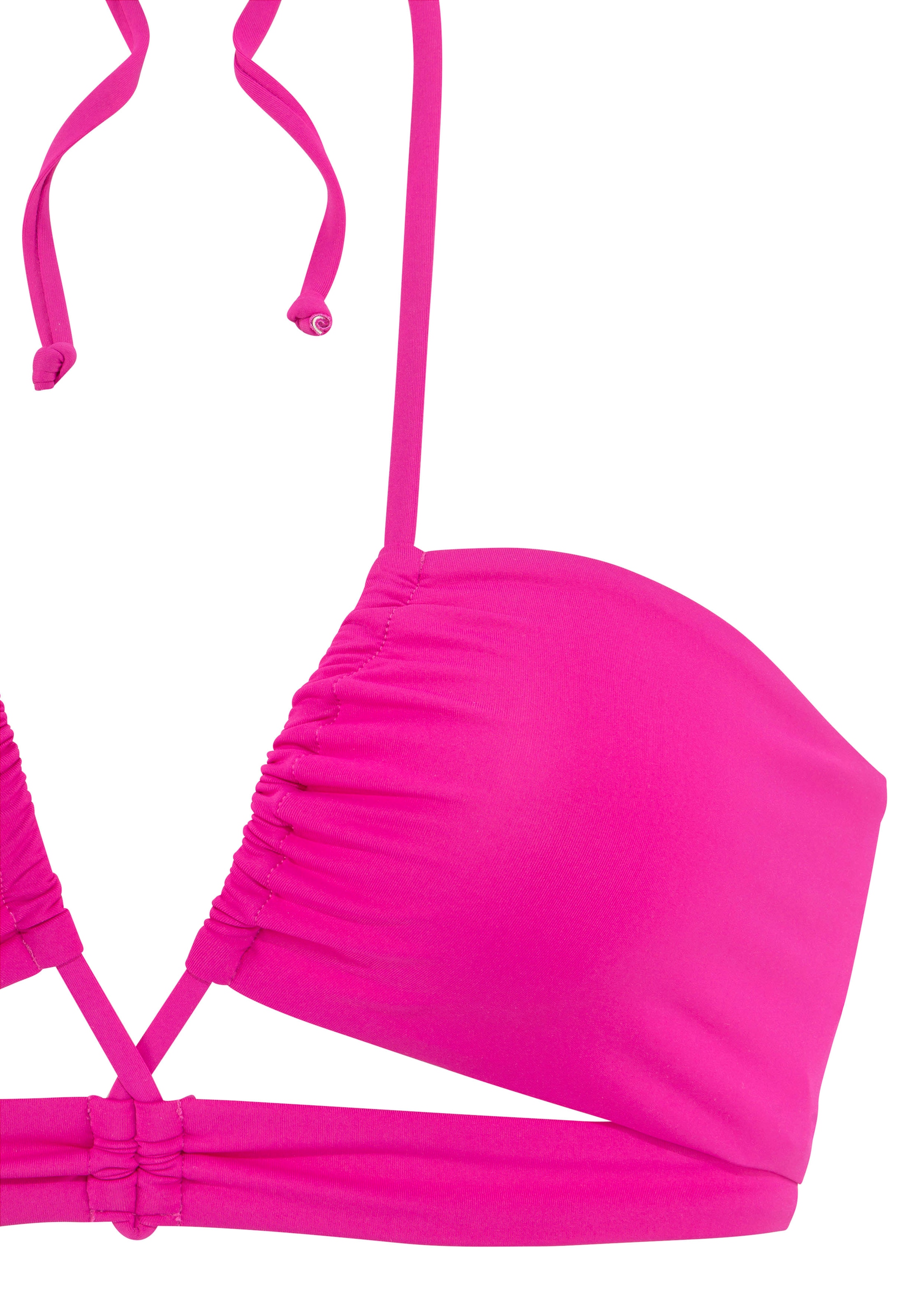 s.Oliver Bandeau-Bikini-Top »Joy«, mit modischen Cut-Outs