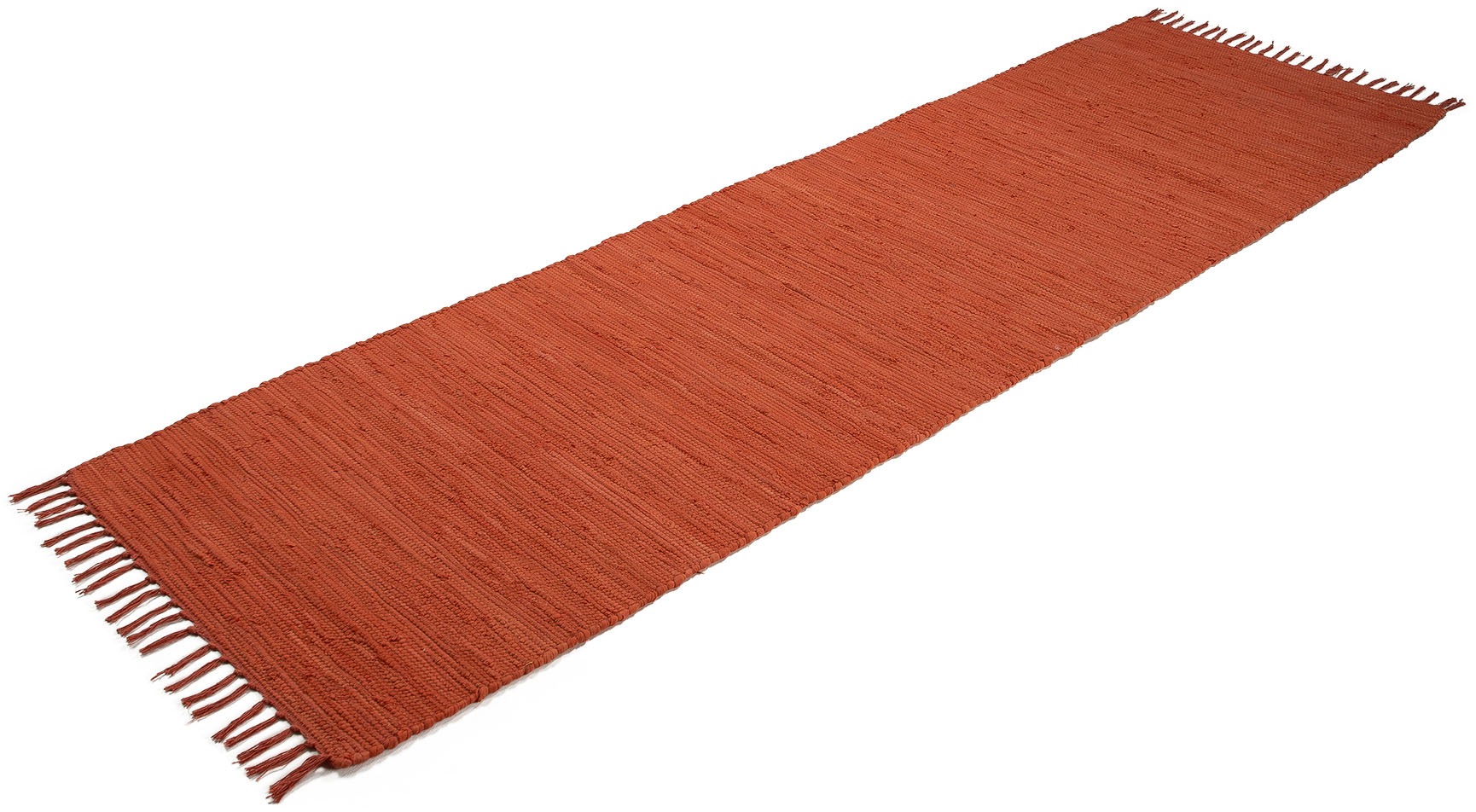 Thumbnail - carpetfine Teppich "Kelim Chindi uni, auch als Läufer" rechteckig 5 mm Höhe Wendeteppich, reine Baumwolle, handgewebt, U...