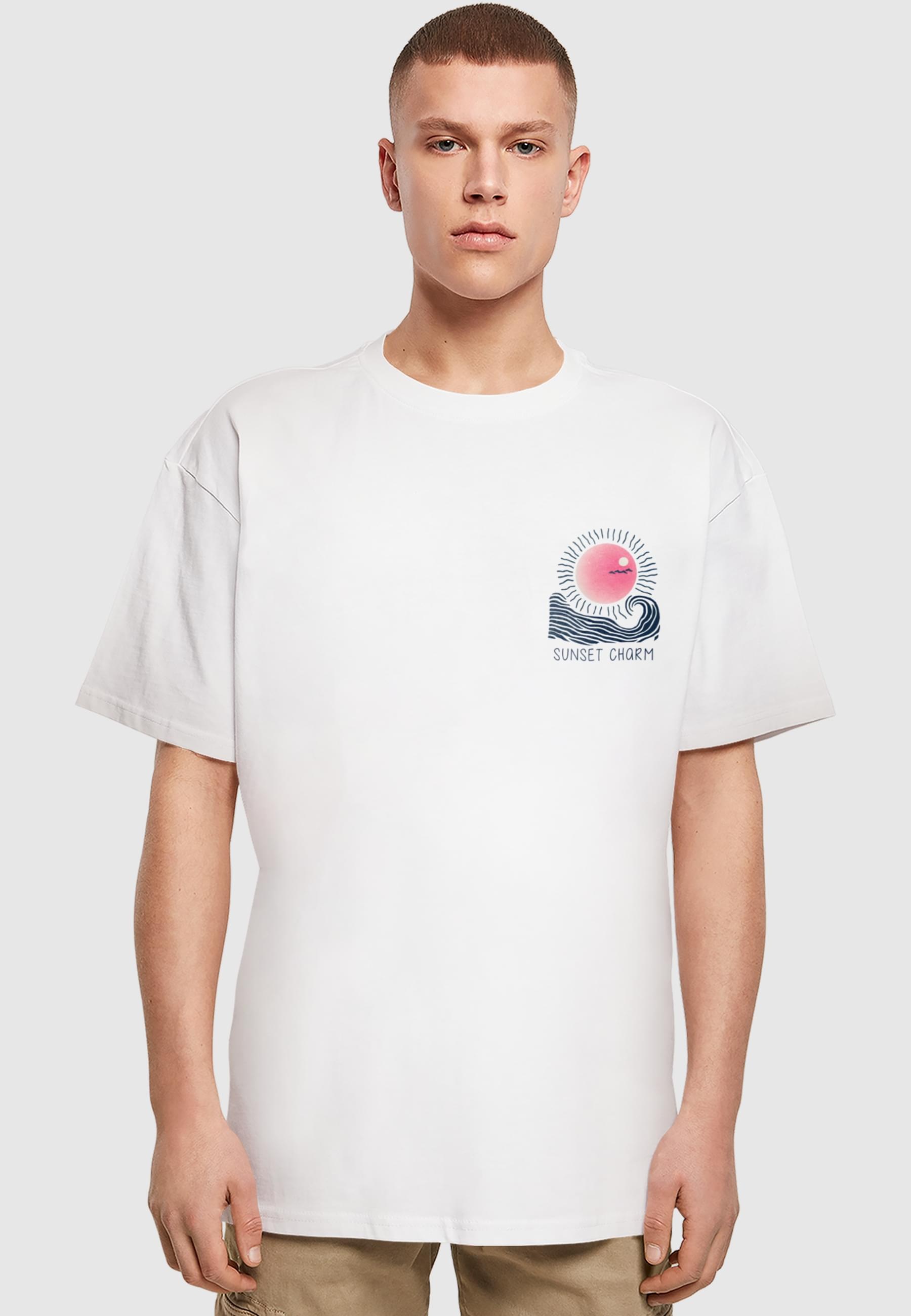 Thumbnail - Merchcode T-Shirt "Merchcode Sunset Charm Oversized T-shirt" 1 Stk.