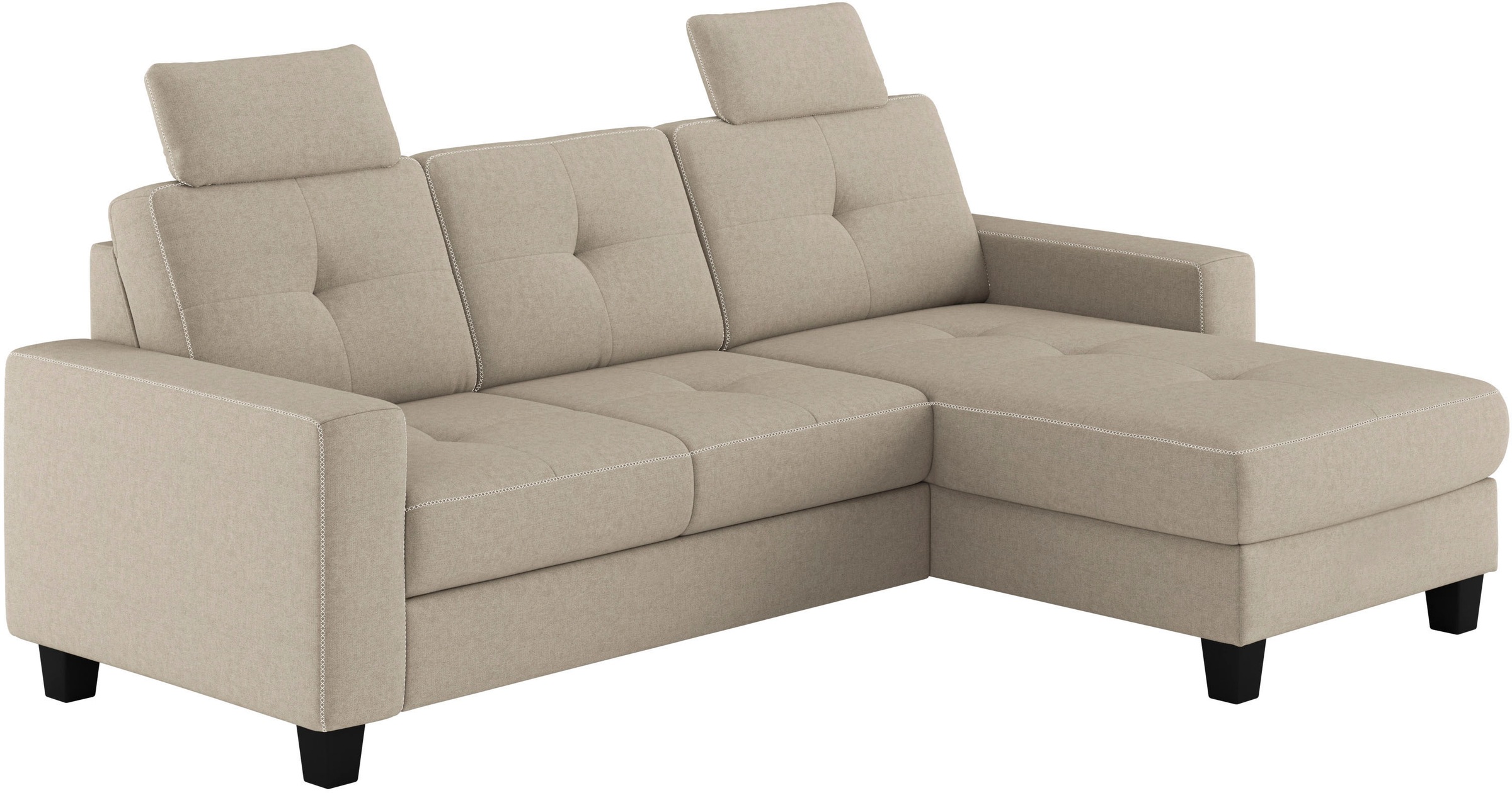 Home affaire Ecksofa »Varese« wahlweise mit Bettfunktion und Bettkasten