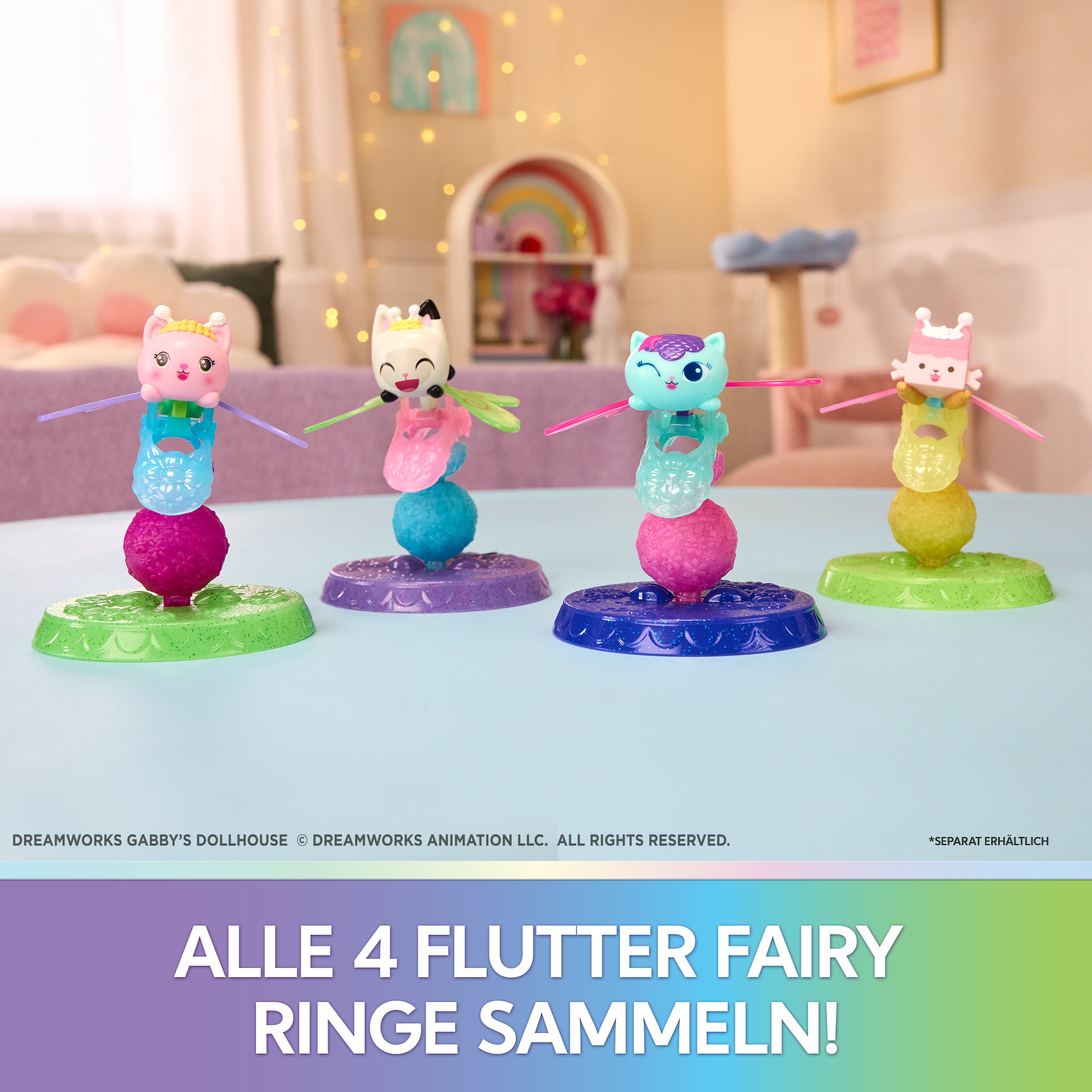 Spin Master Spielwelt »Gabby’s Dollhouse –  Flutter Fairy Spielset mit Ring und 12 Teilen«