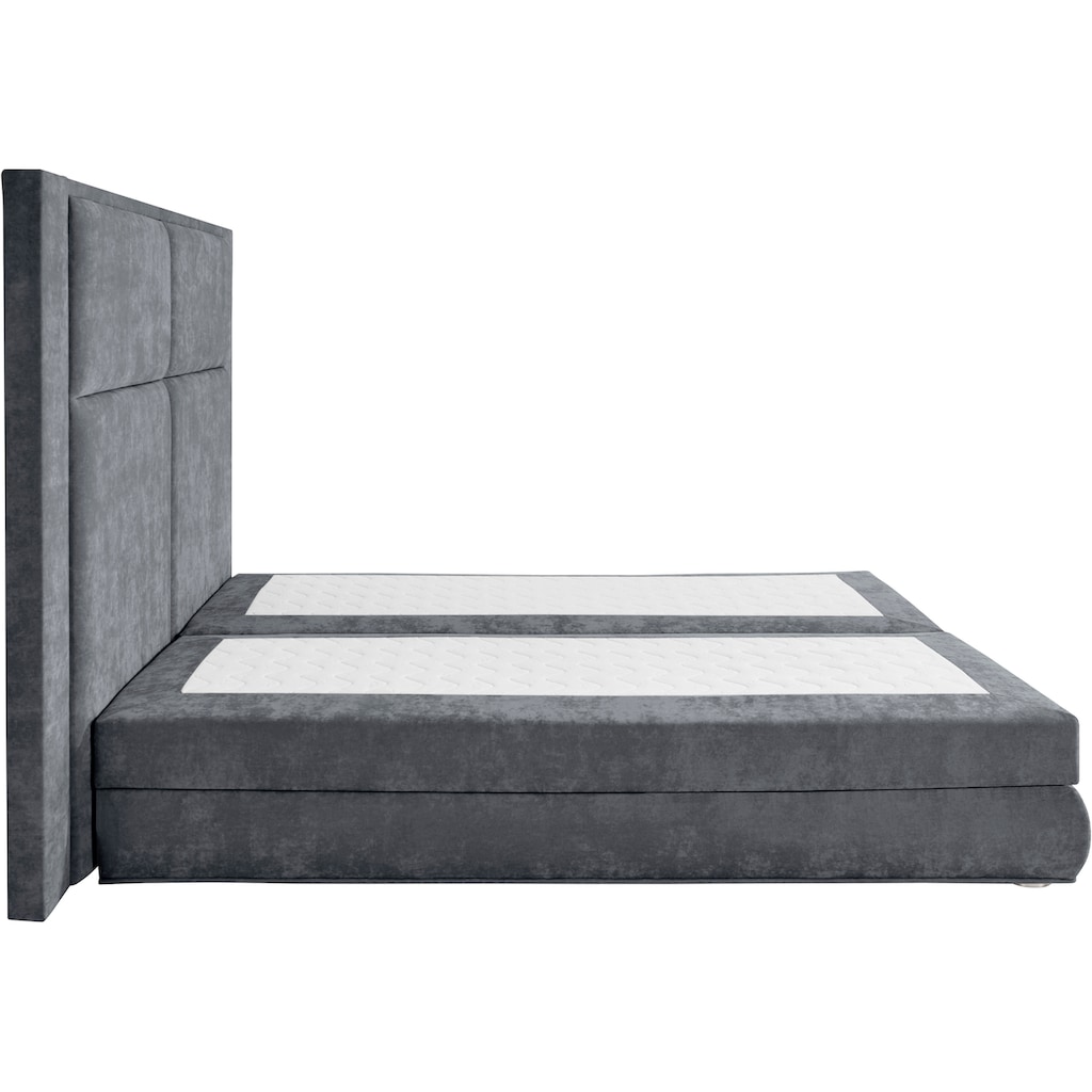 COLLECTION AB Boxspringbett Copenhagen, inklusive Bettkasten und Topper, wahlweise mit LED-Beleuchtung