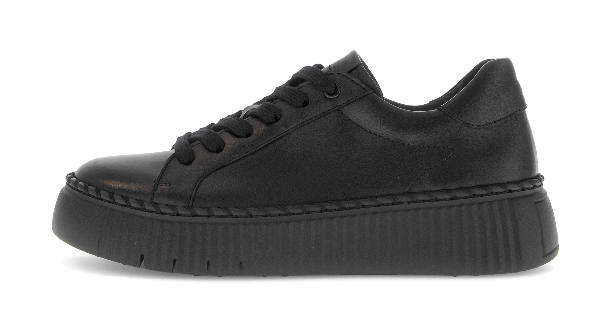 Gabor Plateausneaker, Freizeitschuh, Halbschuh, Schnürschuh mit Ziernaht am Sohlenrand
