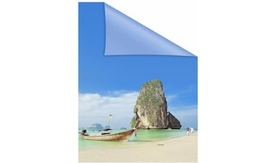 Fensterfolie »Thailand«, 1 St., blickdicht, strukturiertKlebepunkte, selbstklebend,...