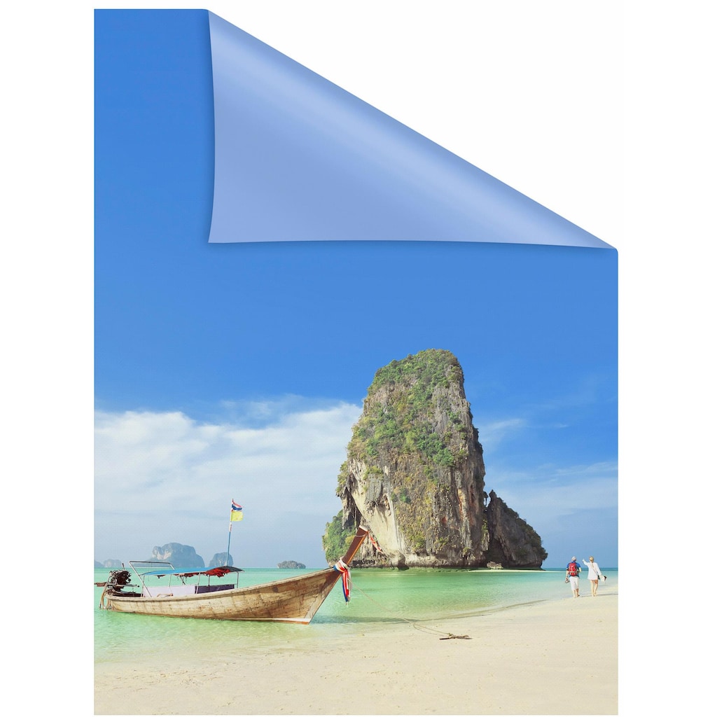 LICHTBLICK ORIGINAL Fensterfolie »Thailand«, 1 St., blickdicht, strukturiertKlebepunkte